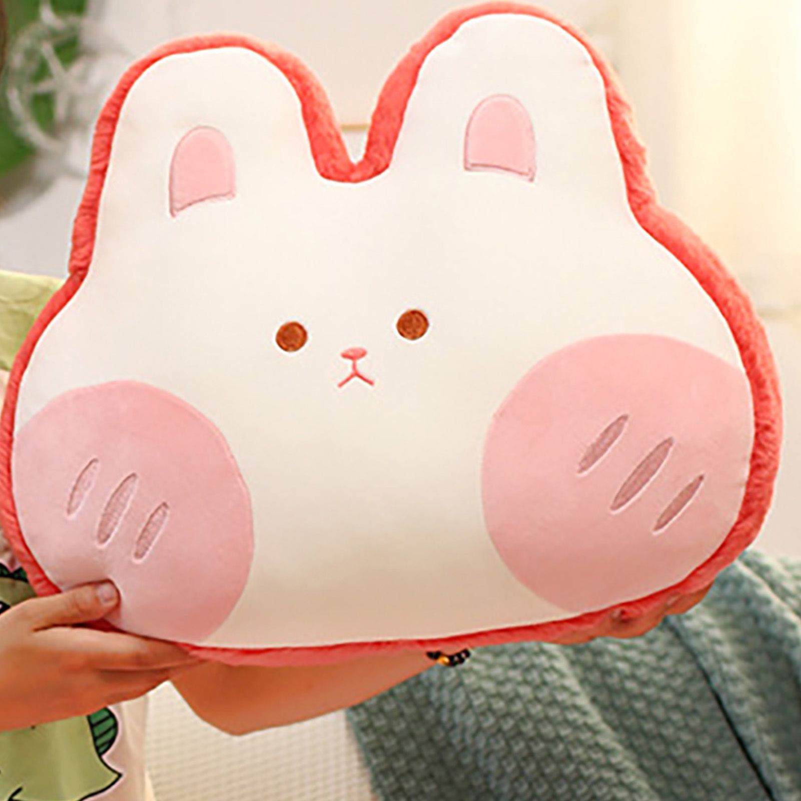 Animal Shape Pillow Stuffed Cushion Toy Flannel Plush Animal Soft Pillow for view 9
