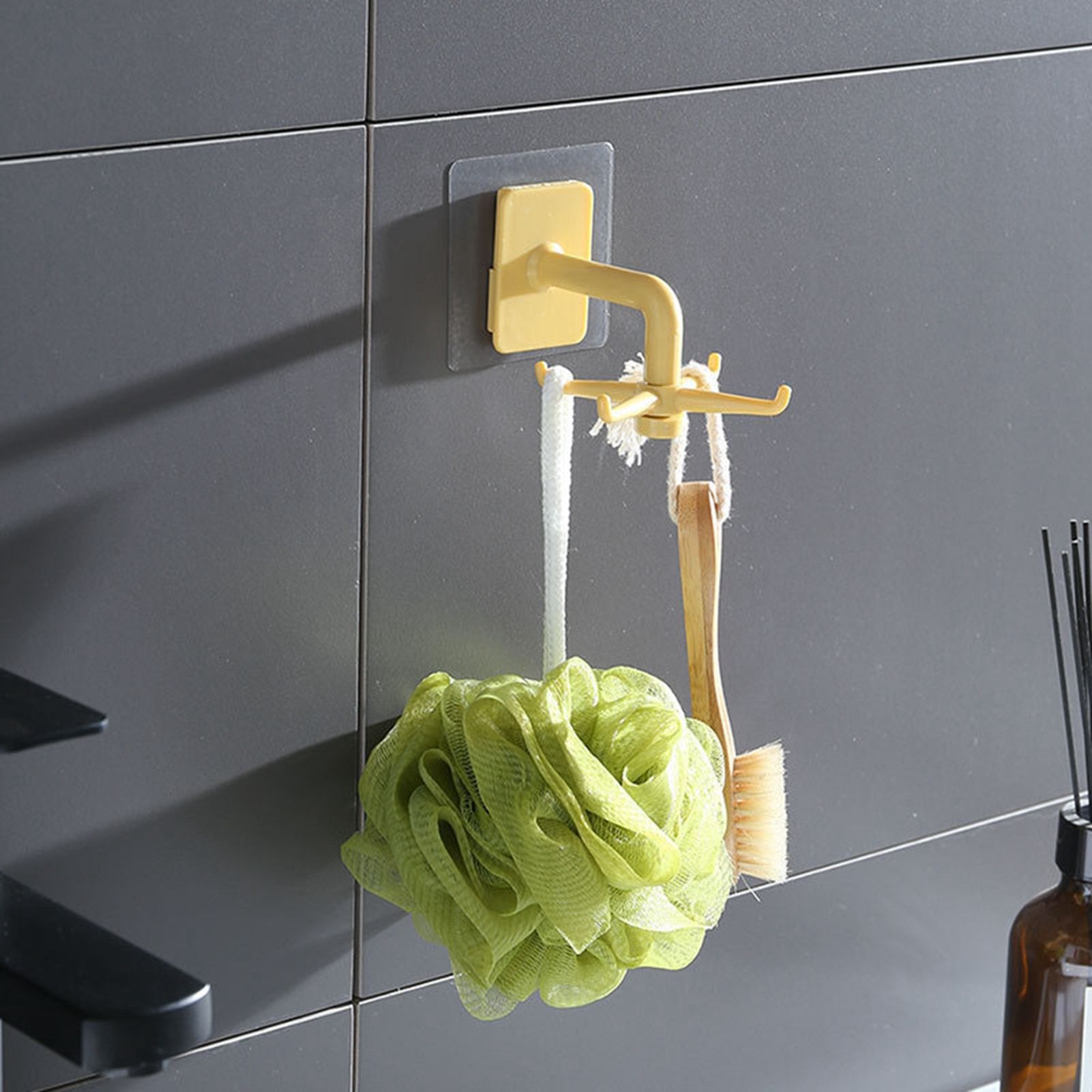 Hanging Utensil Holder Hooks 4 Claws 360° Rotatable Moisture Proof Strong view 6