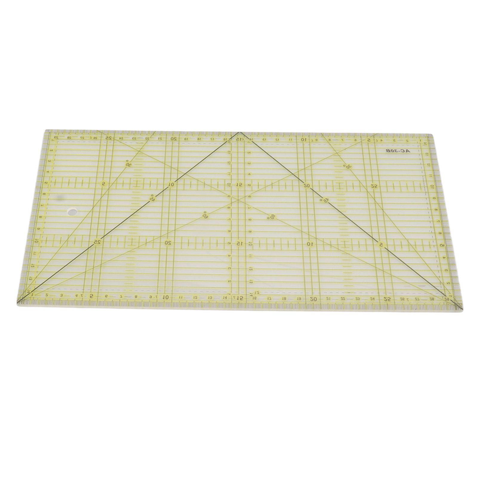 Acrylic Quilt Ruler DIY Precise Scale Transparent Quilting Ruler for Sewing view 2