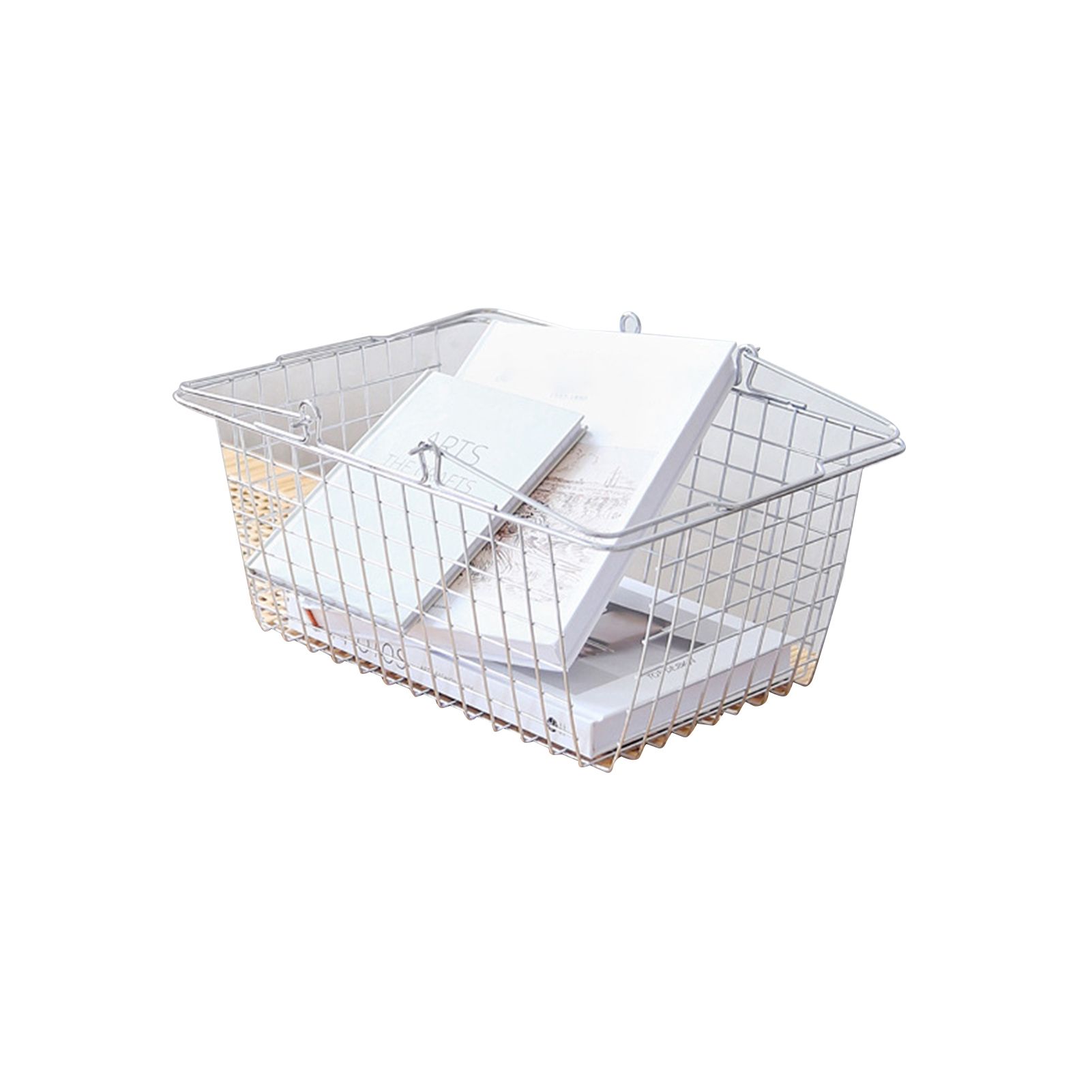 Storage Basket Convenient High Load Bearing Capacity for Bedroom Kitchen