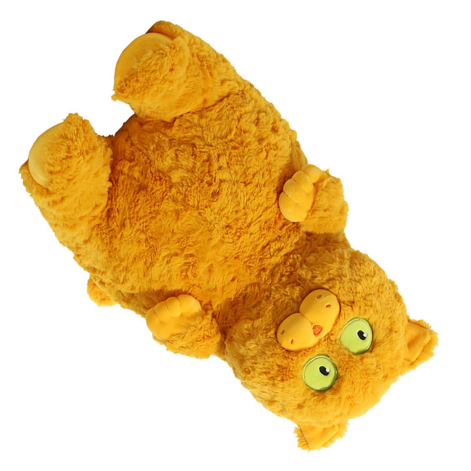 Cat Plush Toy Cute Soft Skin Friendly Fluffy Staring Short Plush Cat Hugging view 3