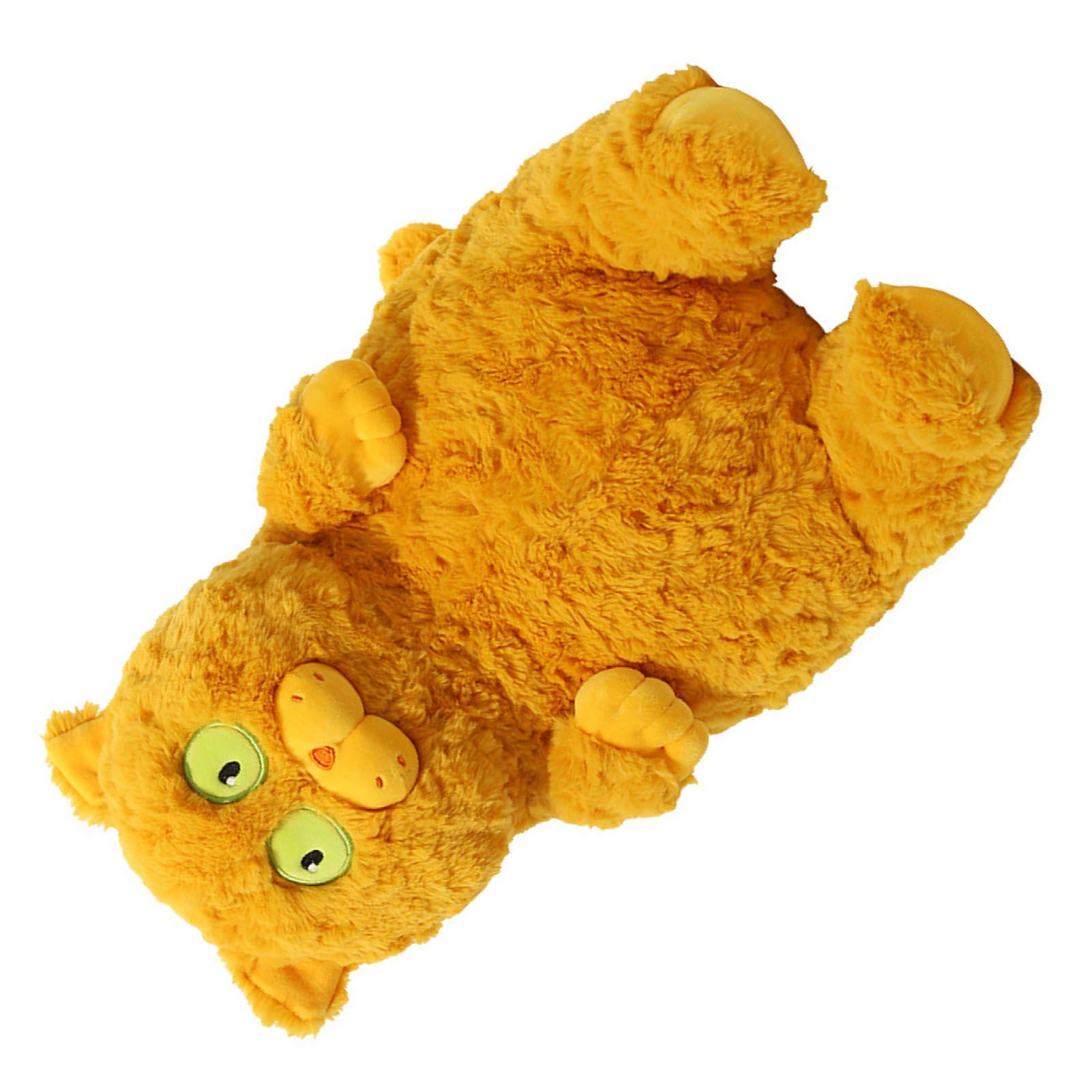 Cat Plush Toy Cute Soft Skin Friendly Fluffy Staring Short Plush Cat Hugging view 10
