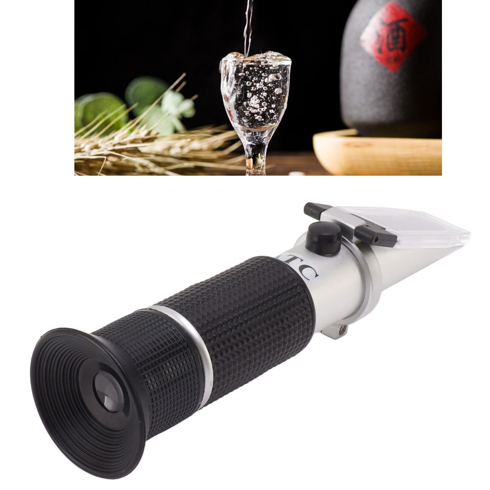 Alcohol Test Refractometer Brix Meter Refractometer With Automatic Temperature view 11