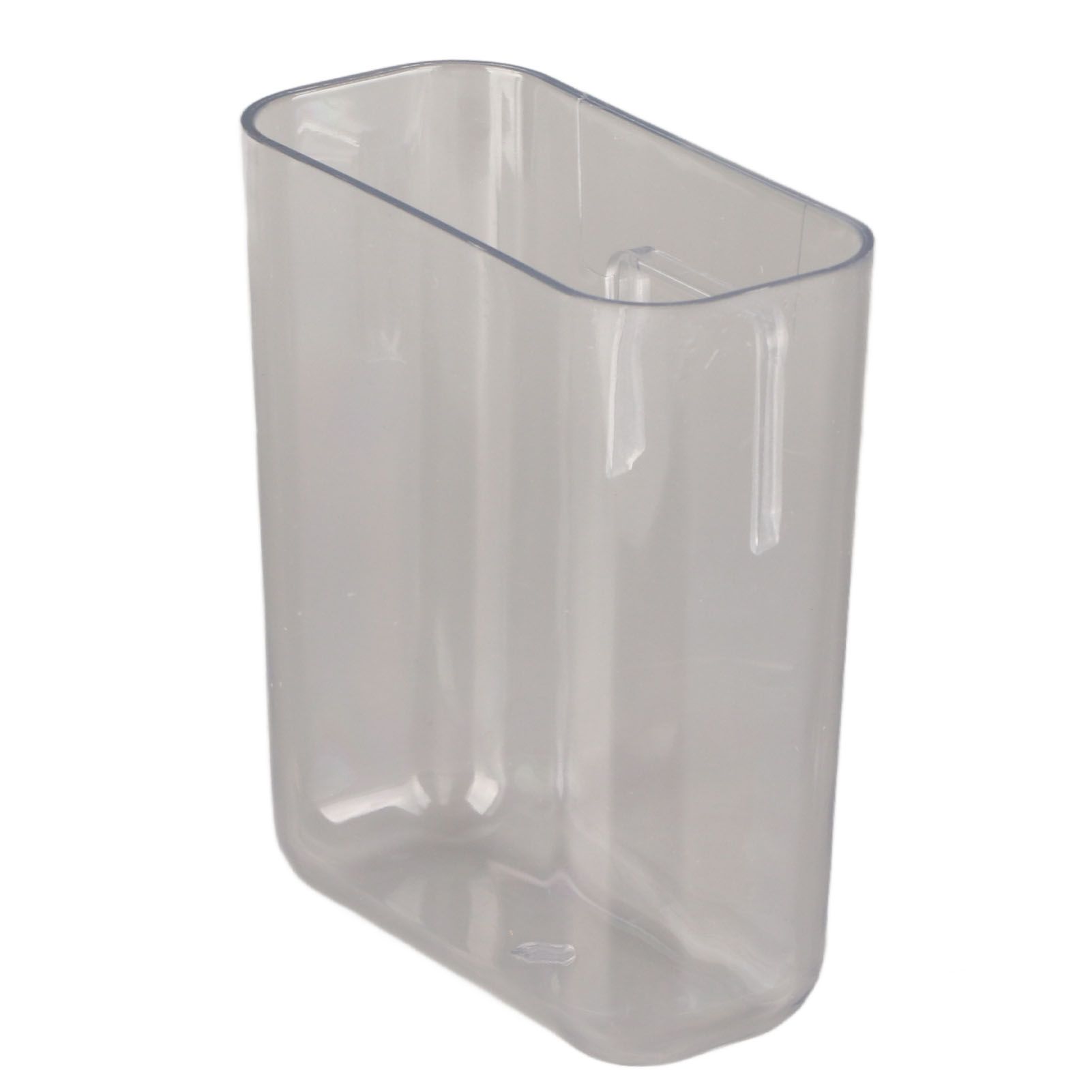 Adhesive Storage Bin Transparent Plastic Wall Mounted Floating Storage Holder view 2