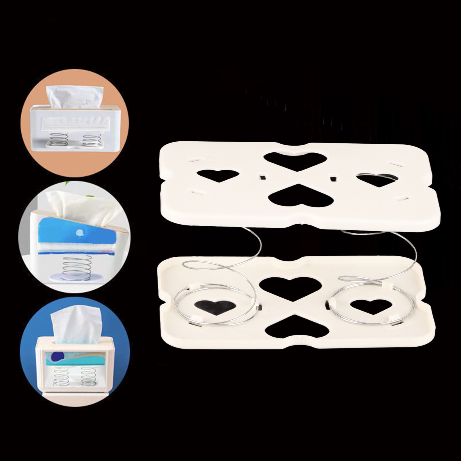 Tissue Box Spring Support Automatic Lifting Flexible Tissue Spring Bracket view 13
