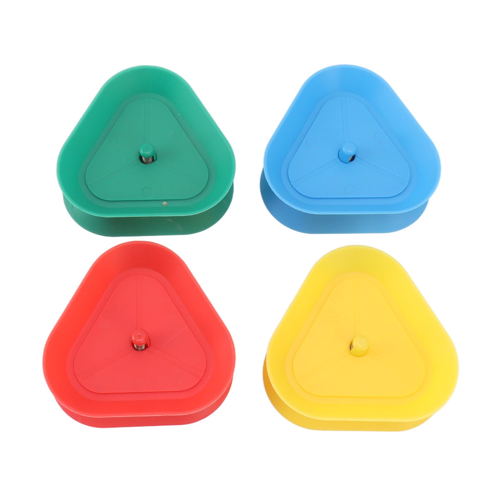 4Pcs Playing Card Holder Plastic Triangle Shaped Spring Design Hands Free