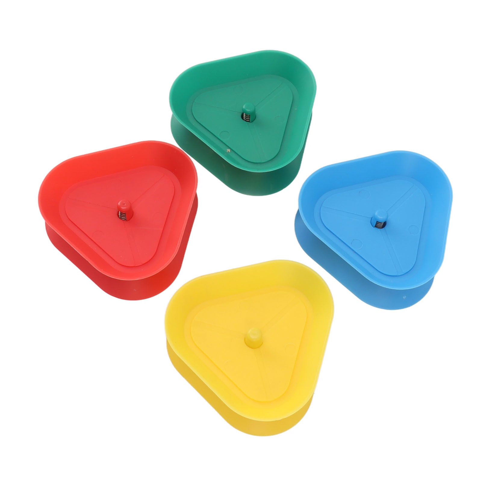 4Pcs Playing Card Holder Plastic Triangle Shaped Spring Design Hands Free view 4