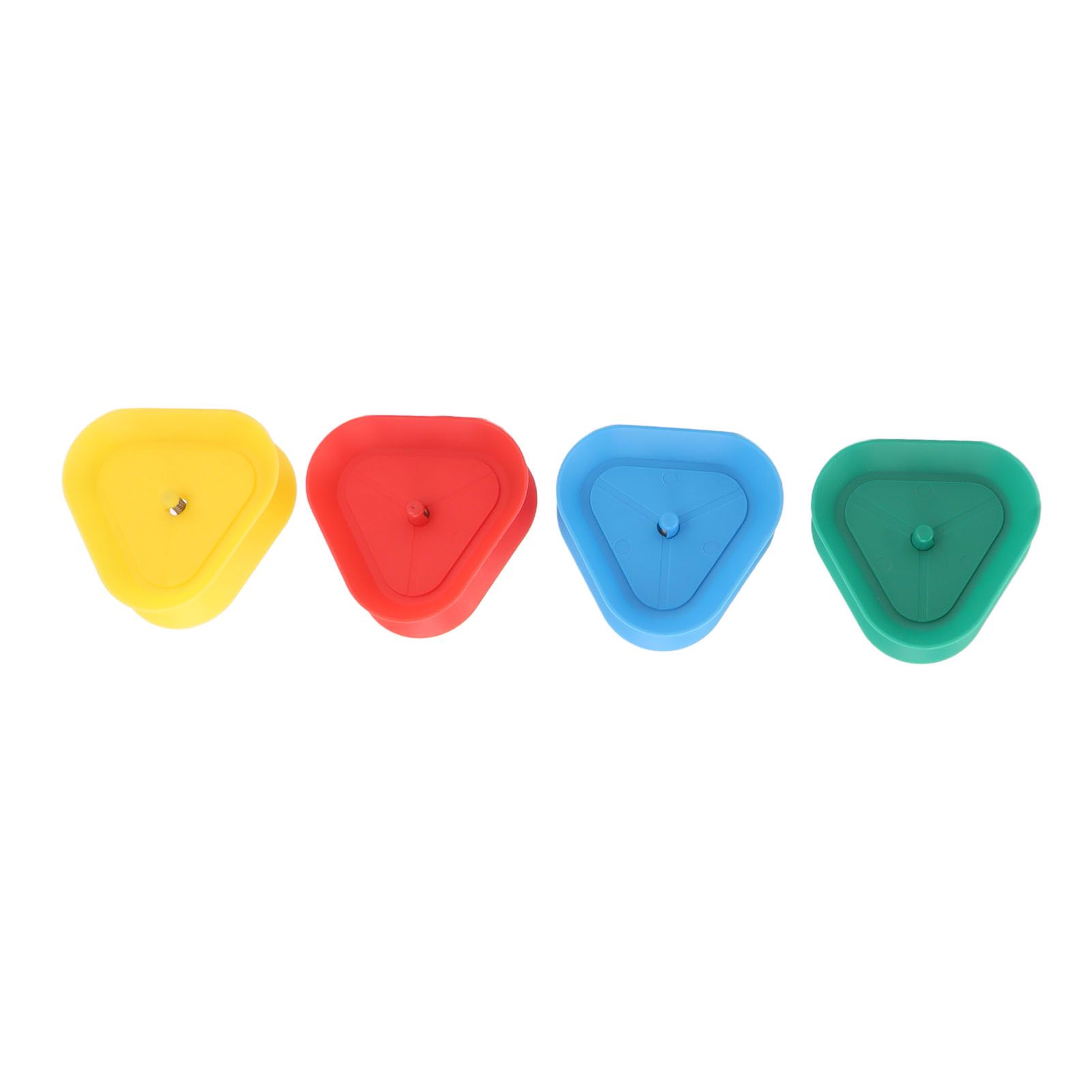 4Pcs Playing Card Holder Plastic Triangle Shaped Spring Design Hands Free view 9