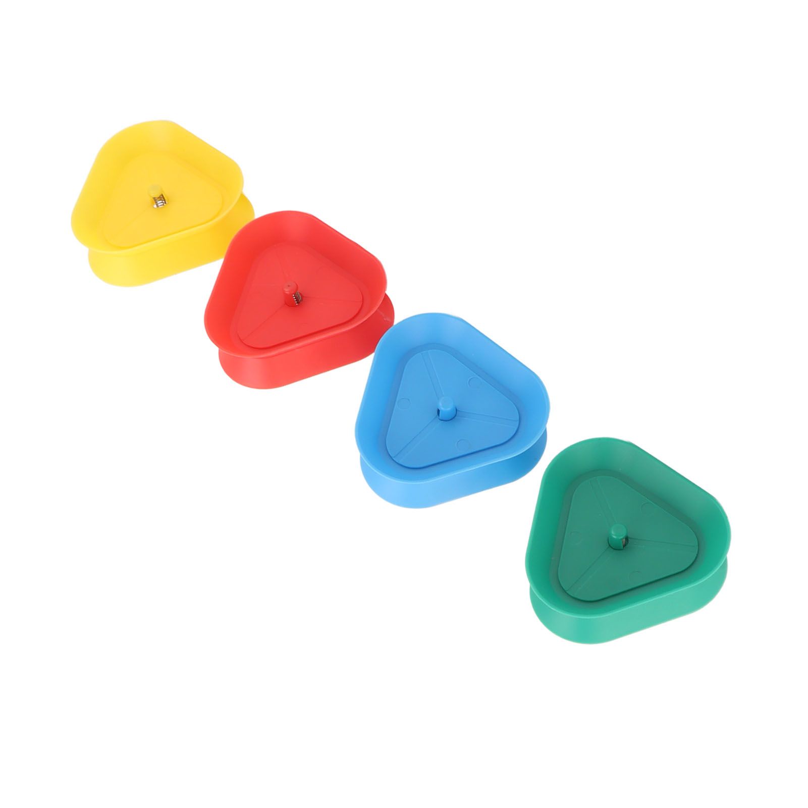 4Pcs Playing Card Holder Plastic Triangle Shaped Spring Design Hands Free view 10