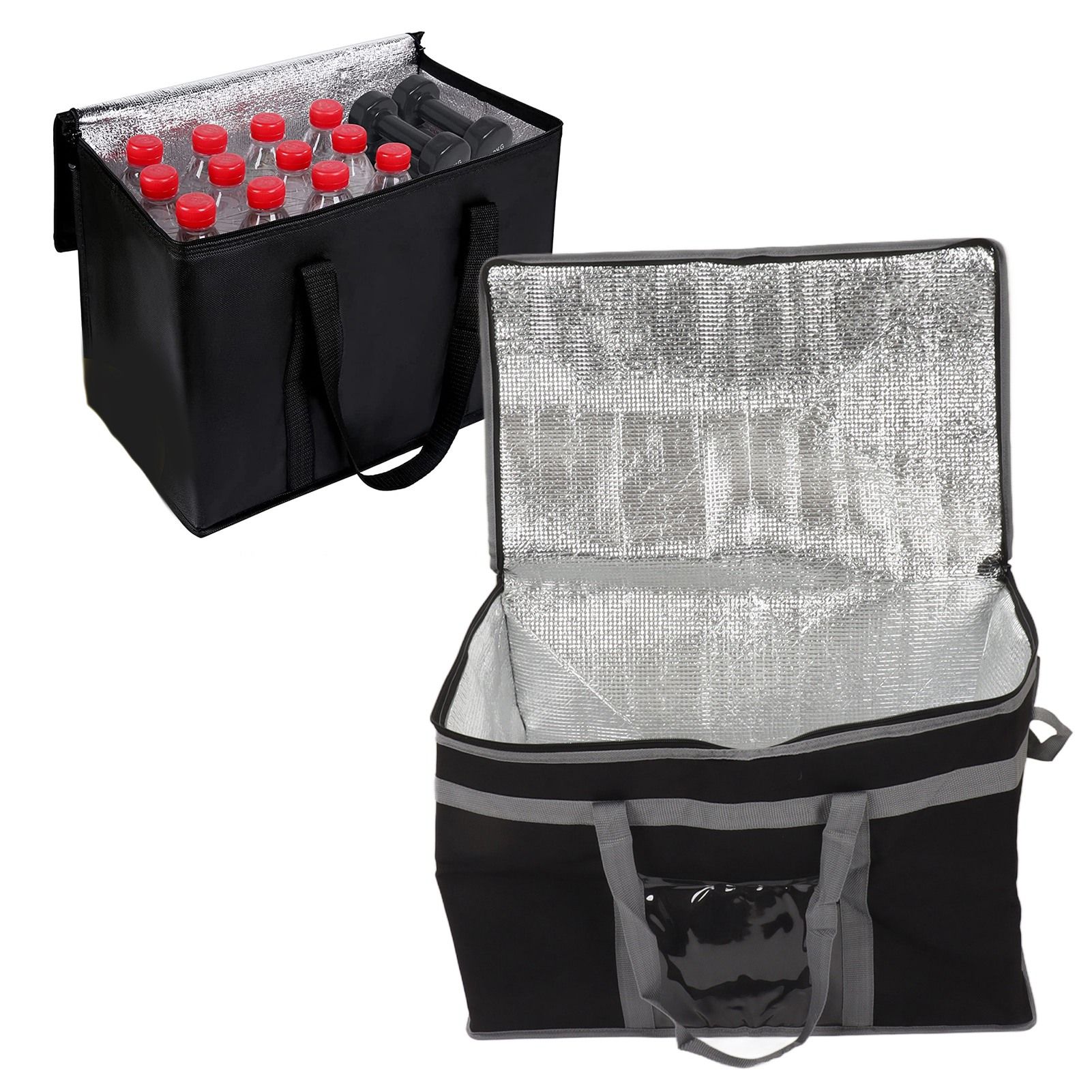 Insulated Bag 38L Large Capacity Reusable Cooler Bag Lunch Bag with 2 Handle view 12