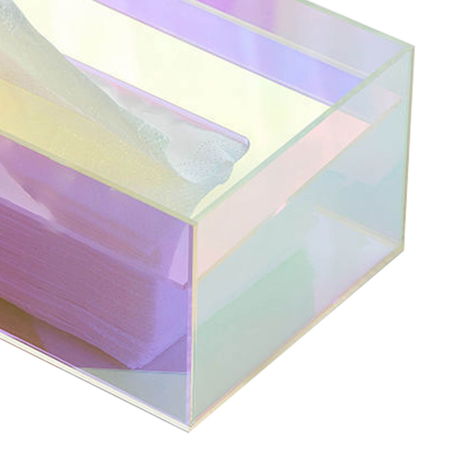Tissue Box Holder Acrylic Storage Large Capacity Napkin Box for Washroom view 7