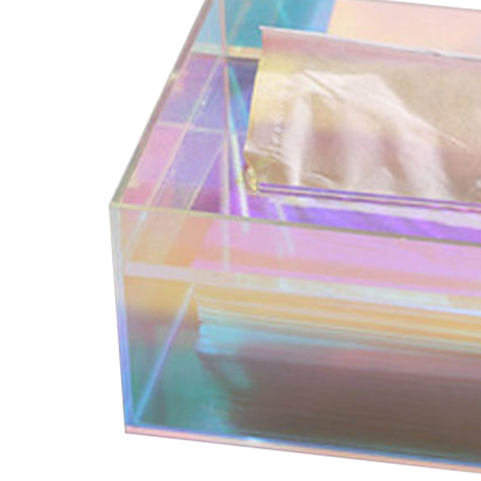 Tissue Box Holder Acrylic Storage Large Capacity Napkin Box for Washroom view 8