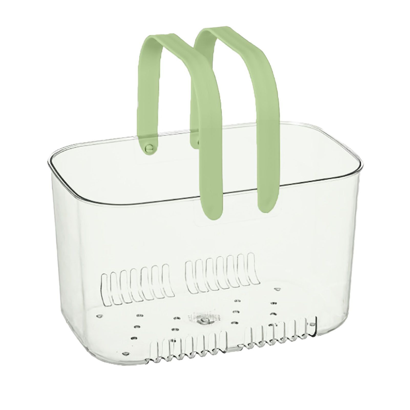 Clear Hand Basket Comfortable Handle Ventilation Holes Easy Access Versatile