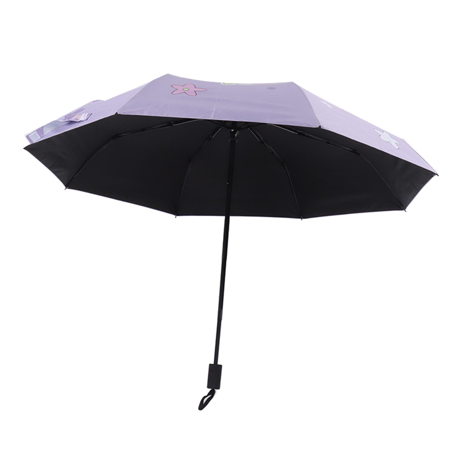 Children Umbrella 3 Fold Reflective Edge Cartoon Portable Kids Sun Rain view 8