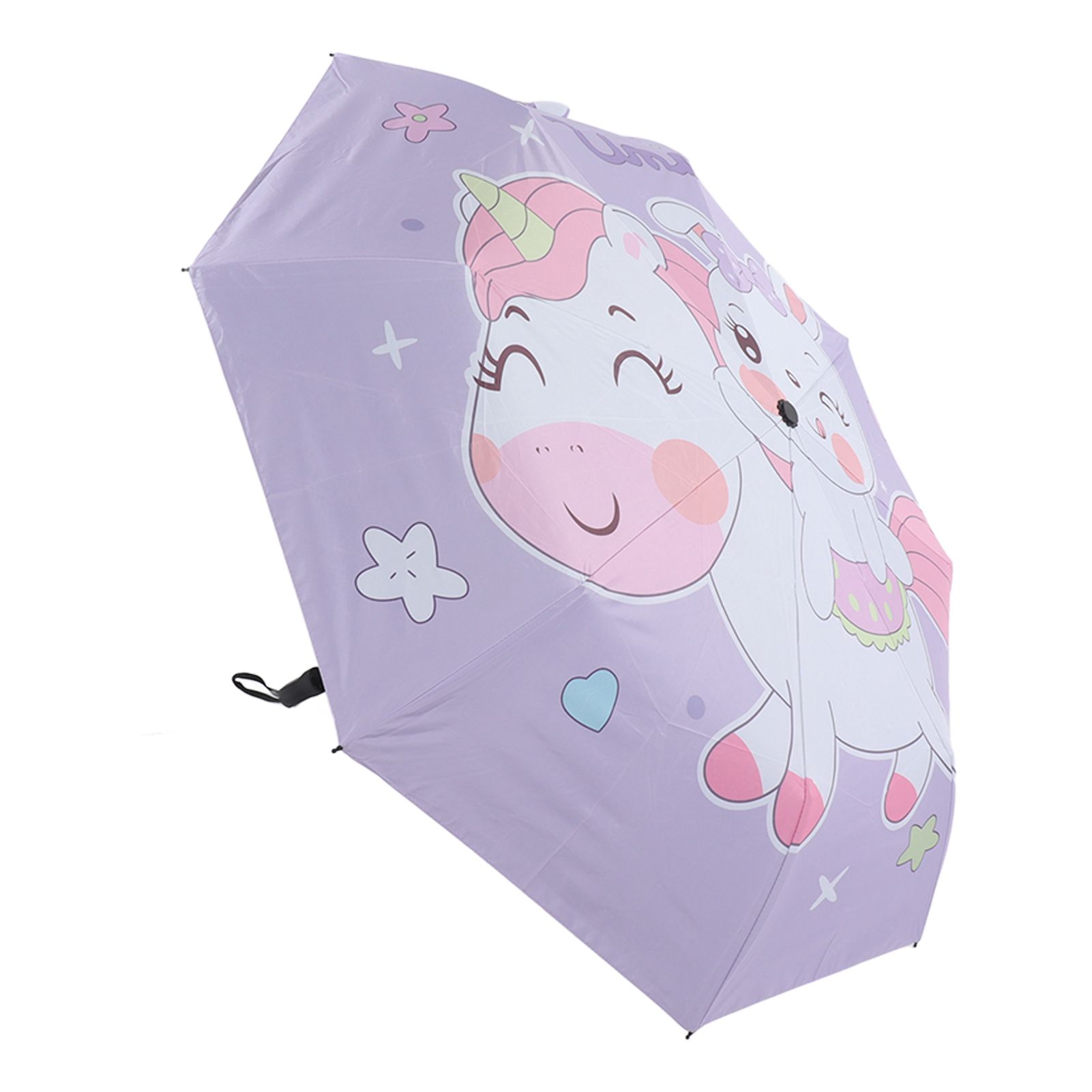 Children Umbrella 3 Fold Reflective Edge Cartoon Portable Kids Sun Rain view 10