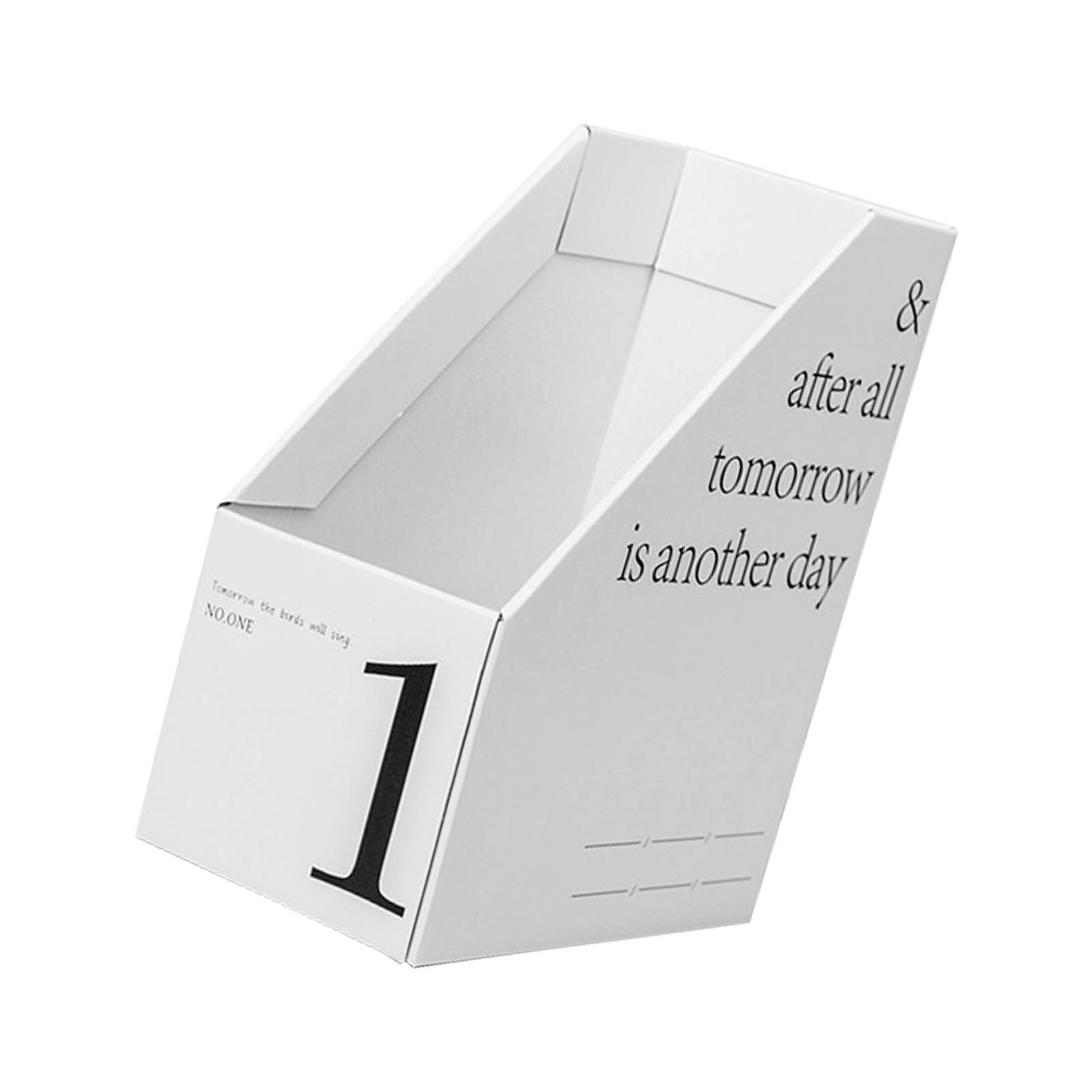 Vertical File Folder Bin Paper Number Marking Slim Desk Storage Organizer for view 3