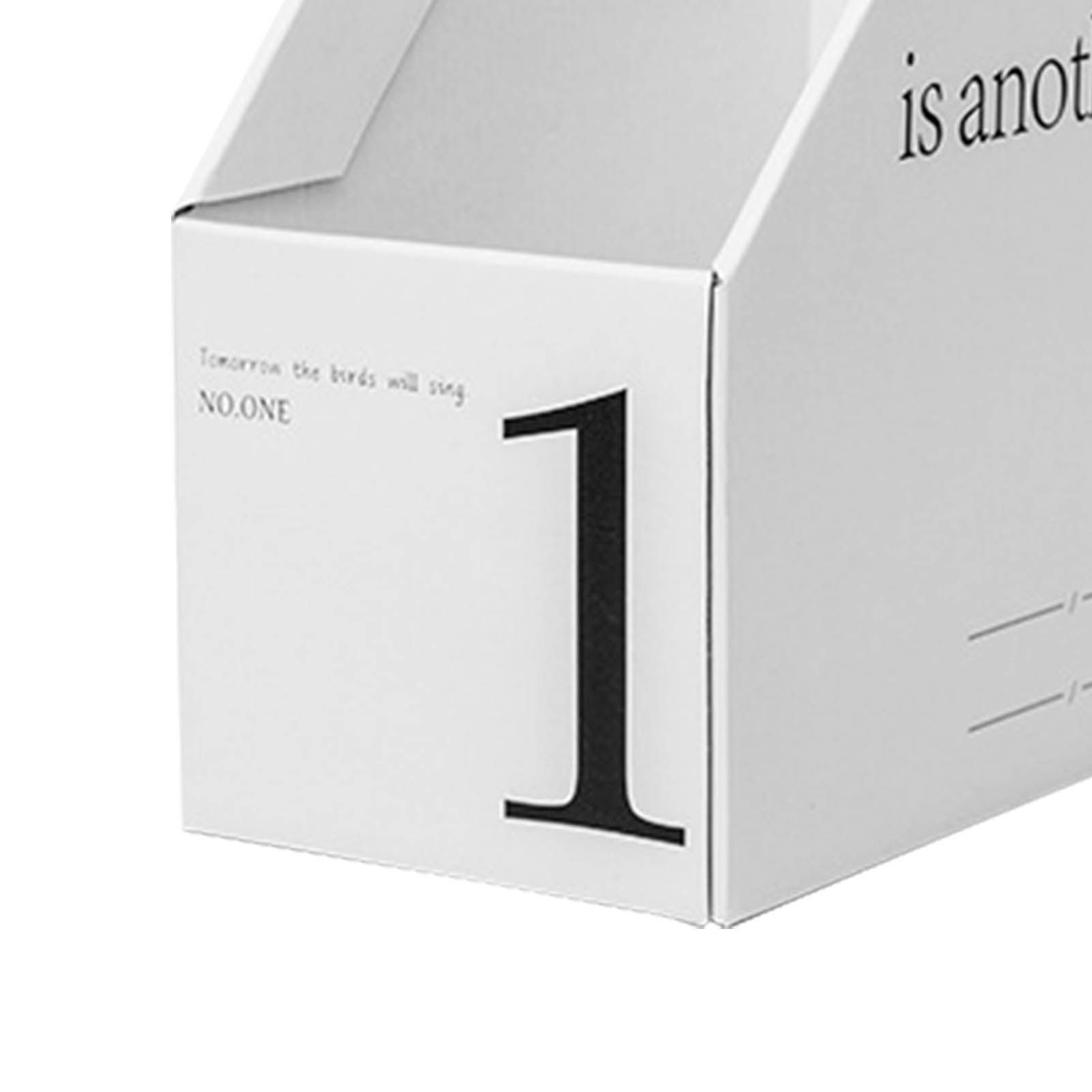 Vertical File Folder Bin Paper Number Marking Slim Desk Storage Organizer for view 8