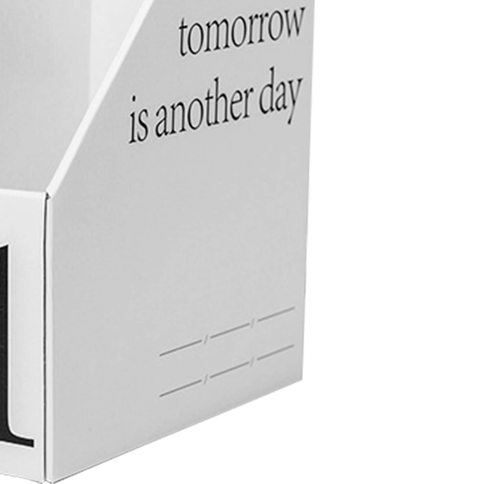 Vertical File Folder Bin Paper Number Marking Slim Desk Storage Organizer for view 9