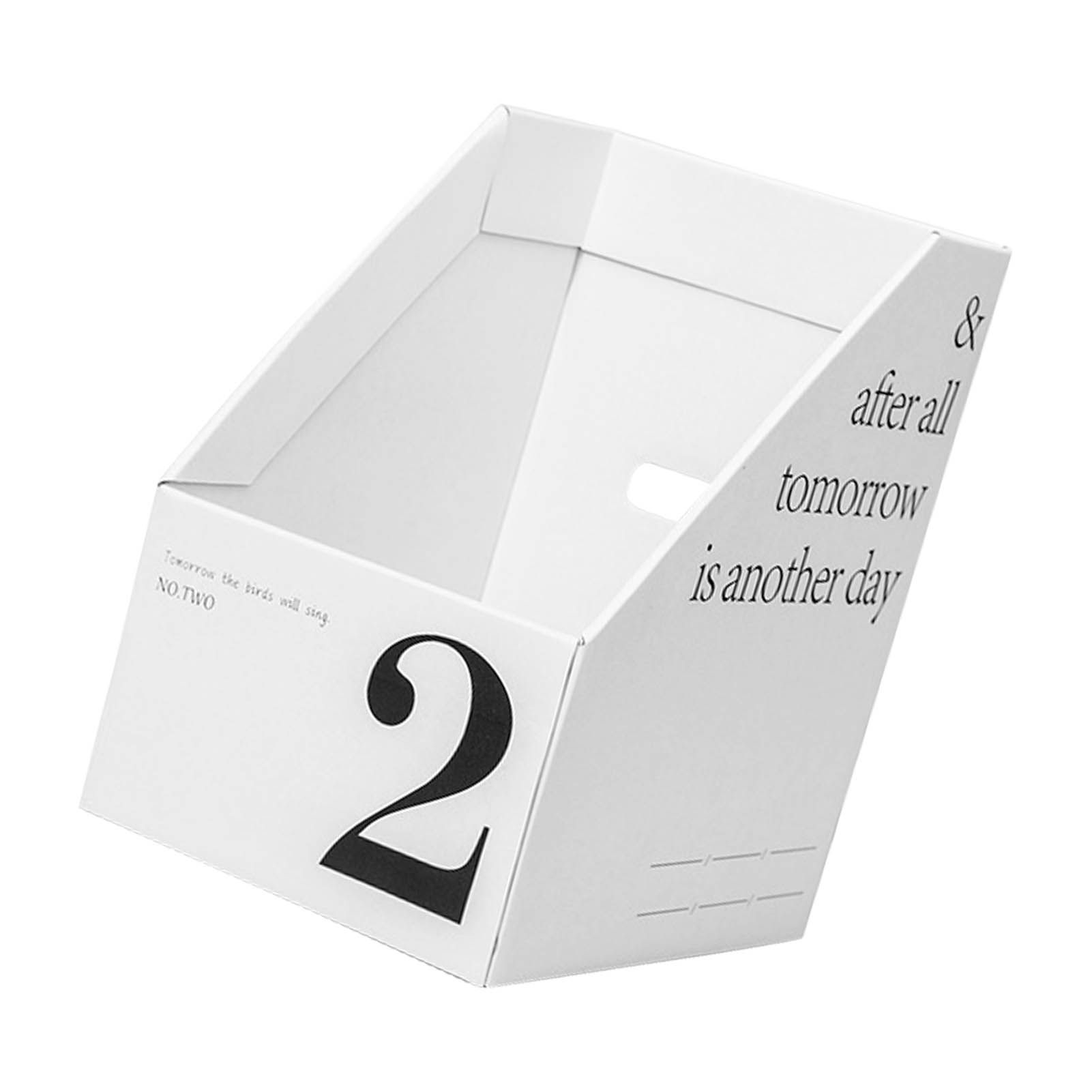 Vertical File Folder Bin Paper Number Marking Slim Desk Storage Organizer for view 3