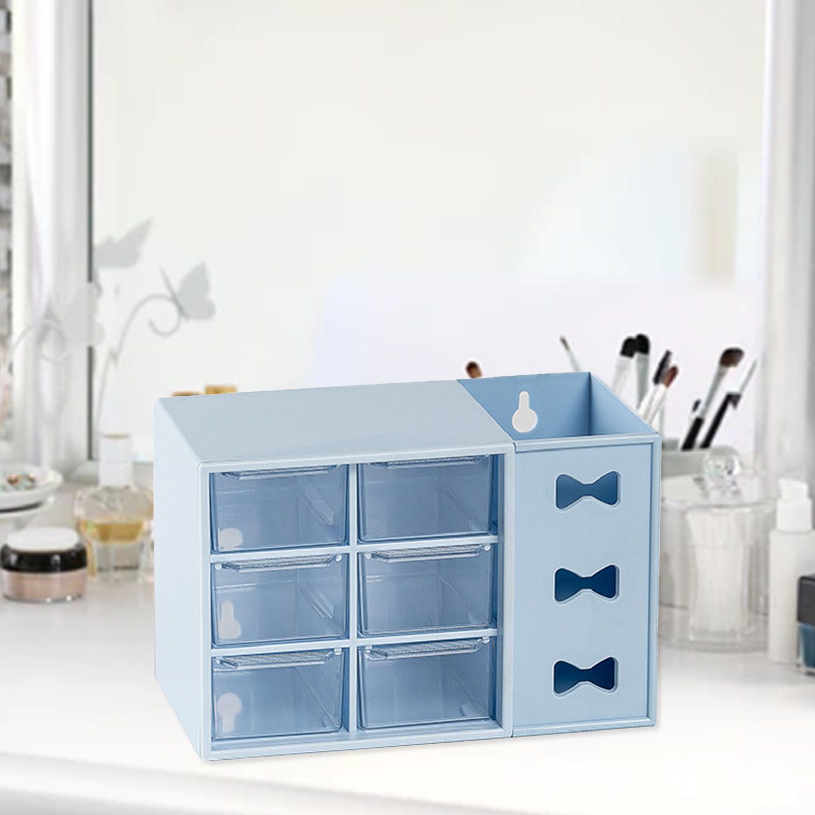 Pen Desk Shelf Dustproof 6 Drawers Pen Organization Storage Shelf for Students view 5