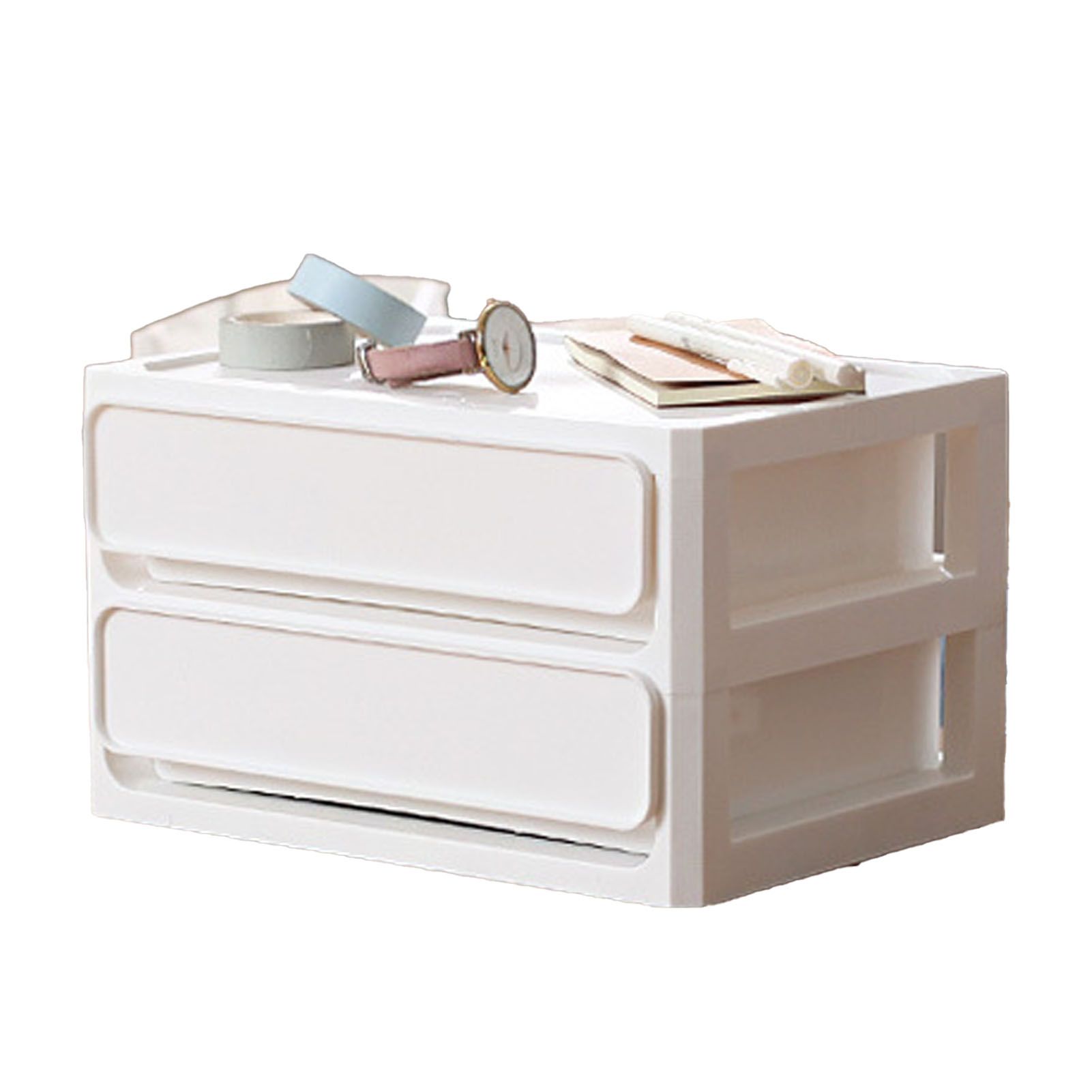 Storage Drawer Multi Layers Stackable Dustproof Desktop Storage Box Organizer view 3