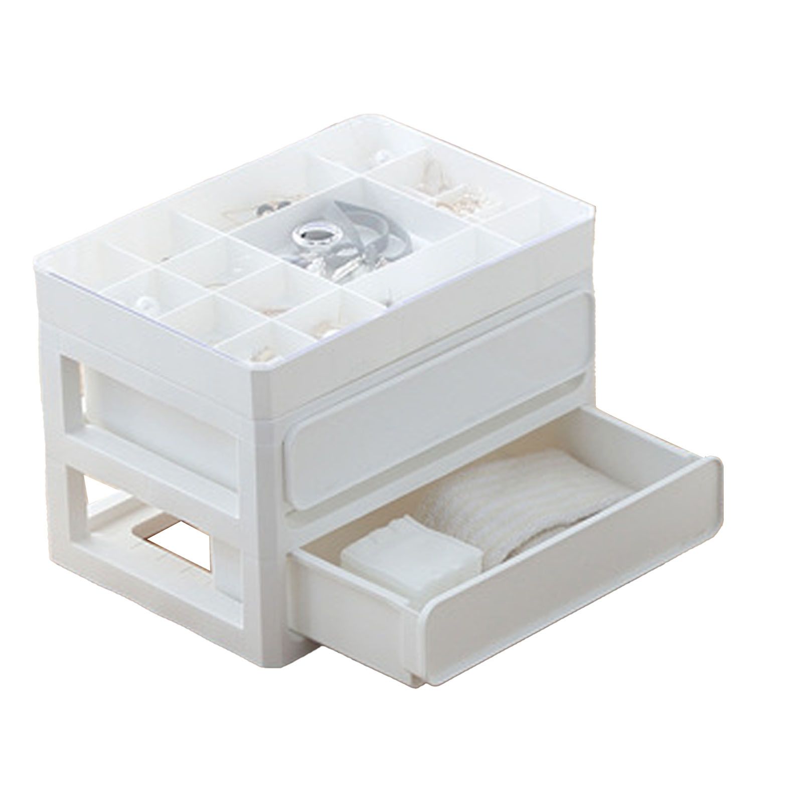 Storage Drawer Multi Layers Stackable Dustproof Desktop Storage Box Organizer view 4