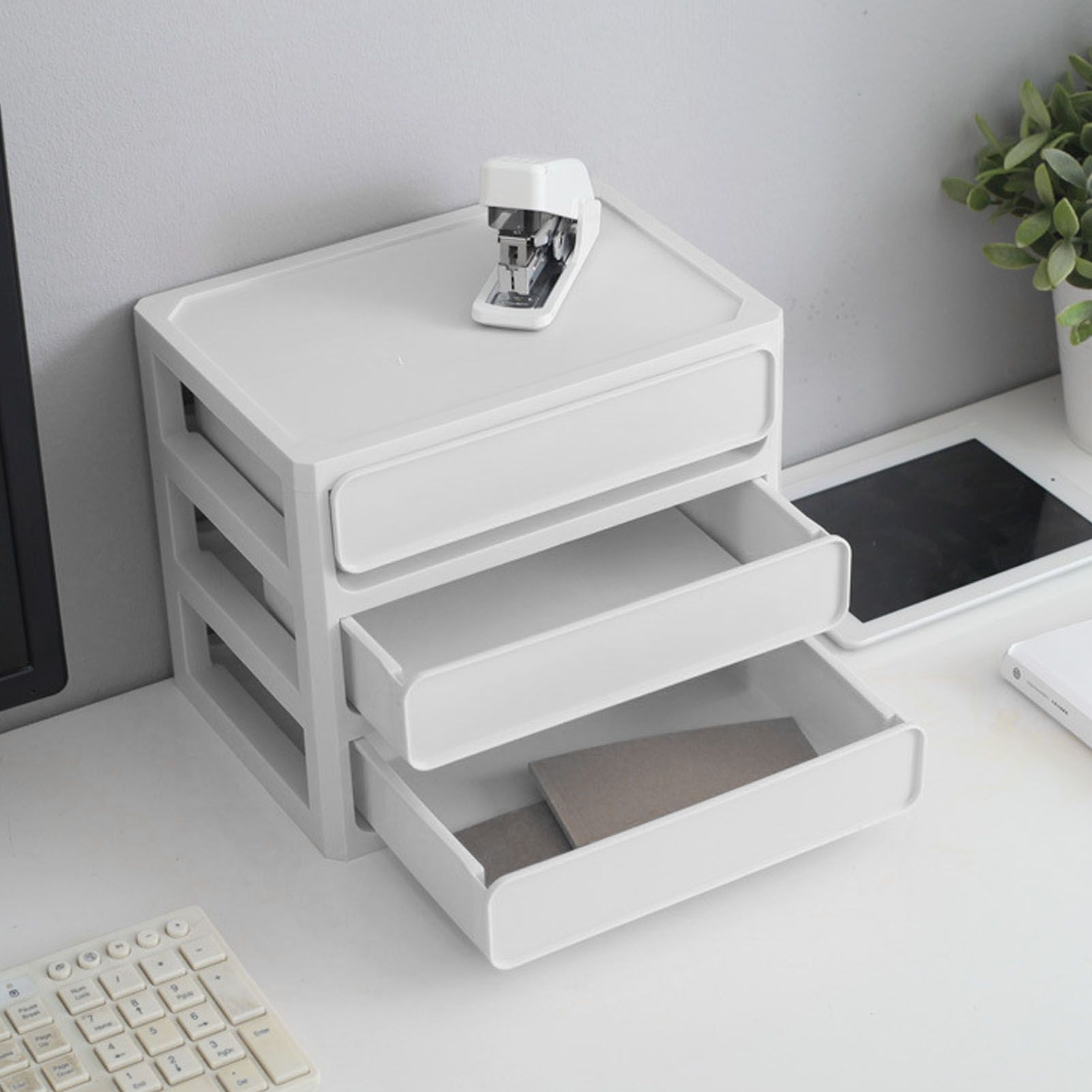 Storage Drawer Multi Layers Stackable Dustproof Desktop Storage Box Organizer view 5