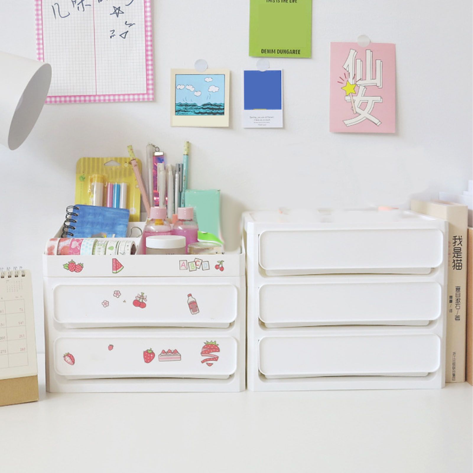 Storage Drawer Multi Layers Stackable Dustproof Desktop Storage Box Organizer view 13