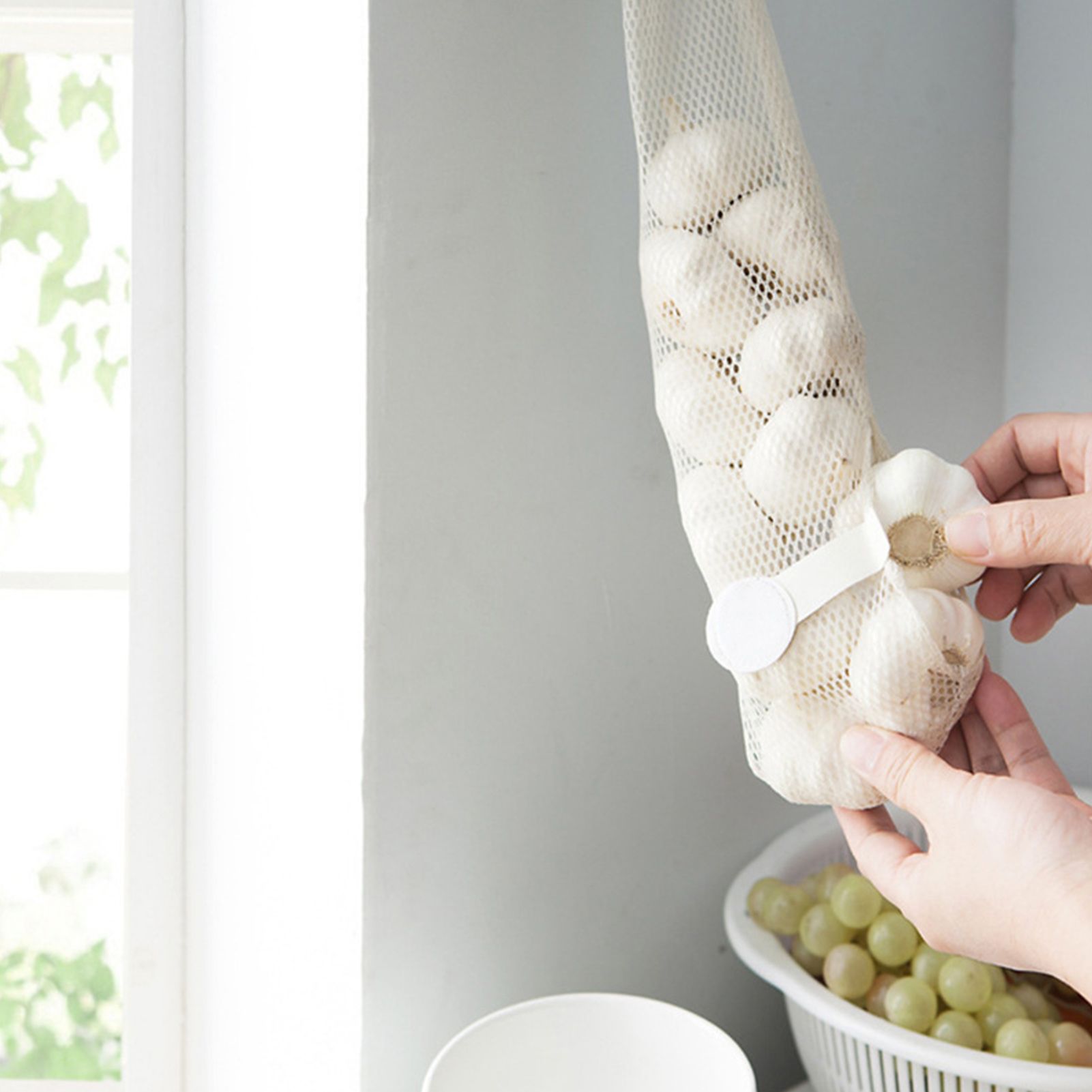Fruit Storage Net Bag Breathable Reusable Hanging Storage Bag for Vegetable view 8