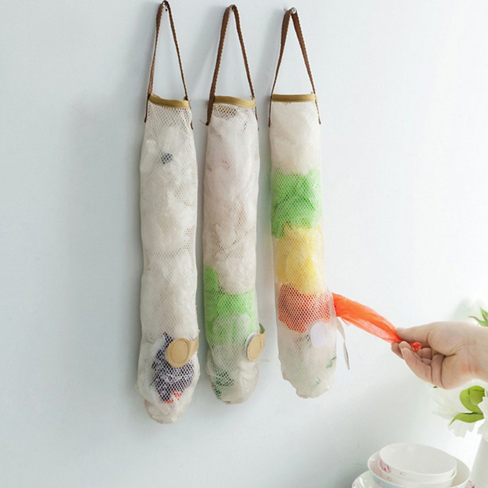 Fruit Storage Net Bag Breathable Reusable Hanging Storage Bag for Vegetable view 9
