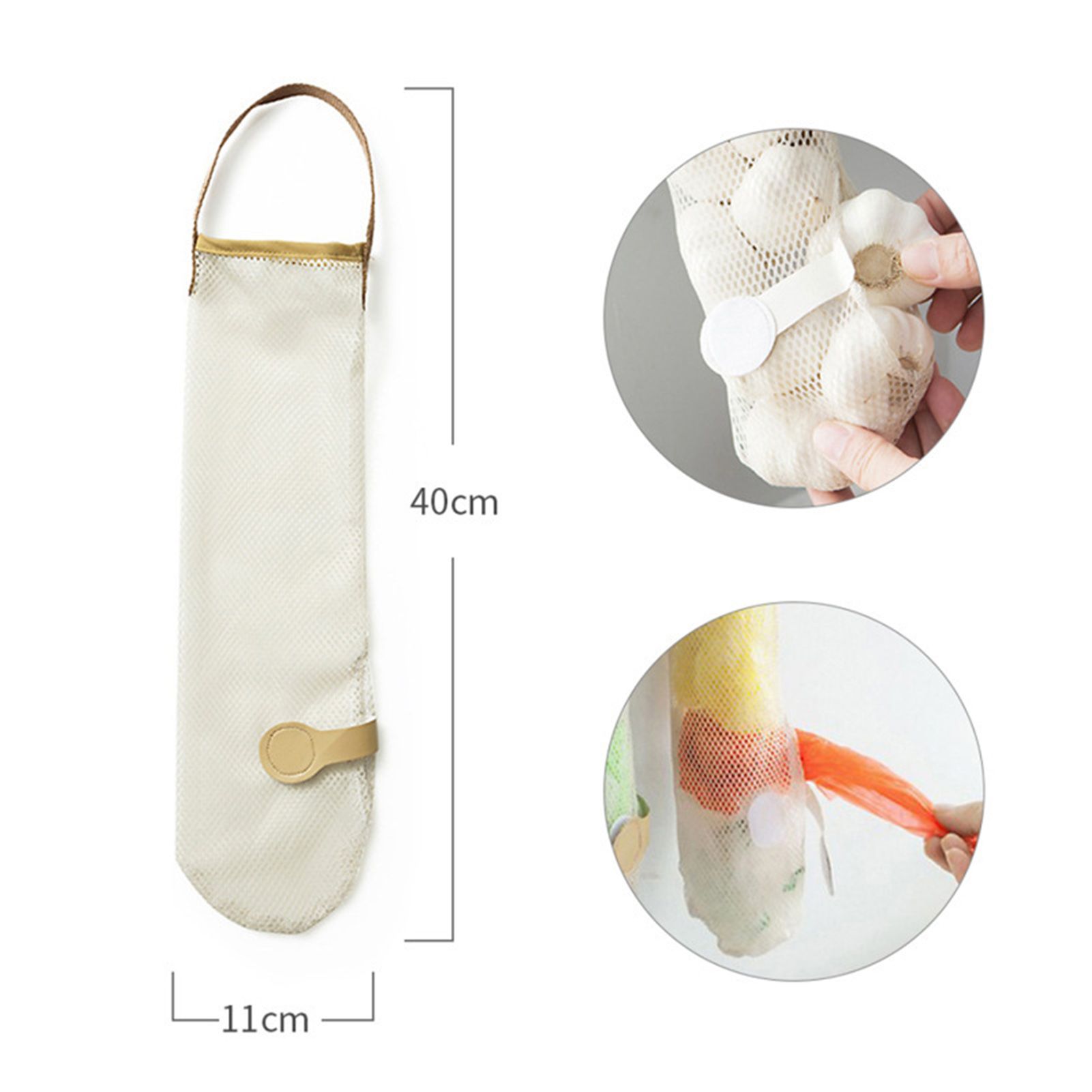 Fruit Storage Net Bag Breathable Reusable Hanging Storage Bag for Vegetable view 10