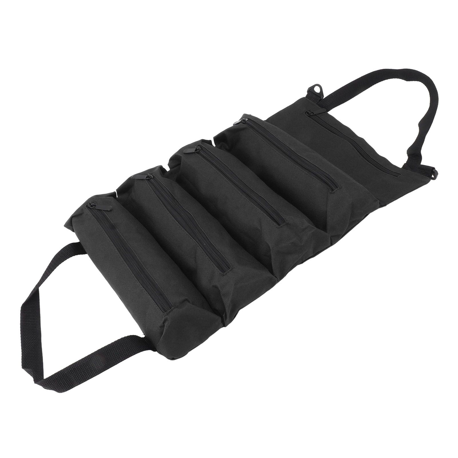 Roll Up Tool Bag 5 Zipper Pockets Portable Oxford Cloth Electricians Tool Bag view 2