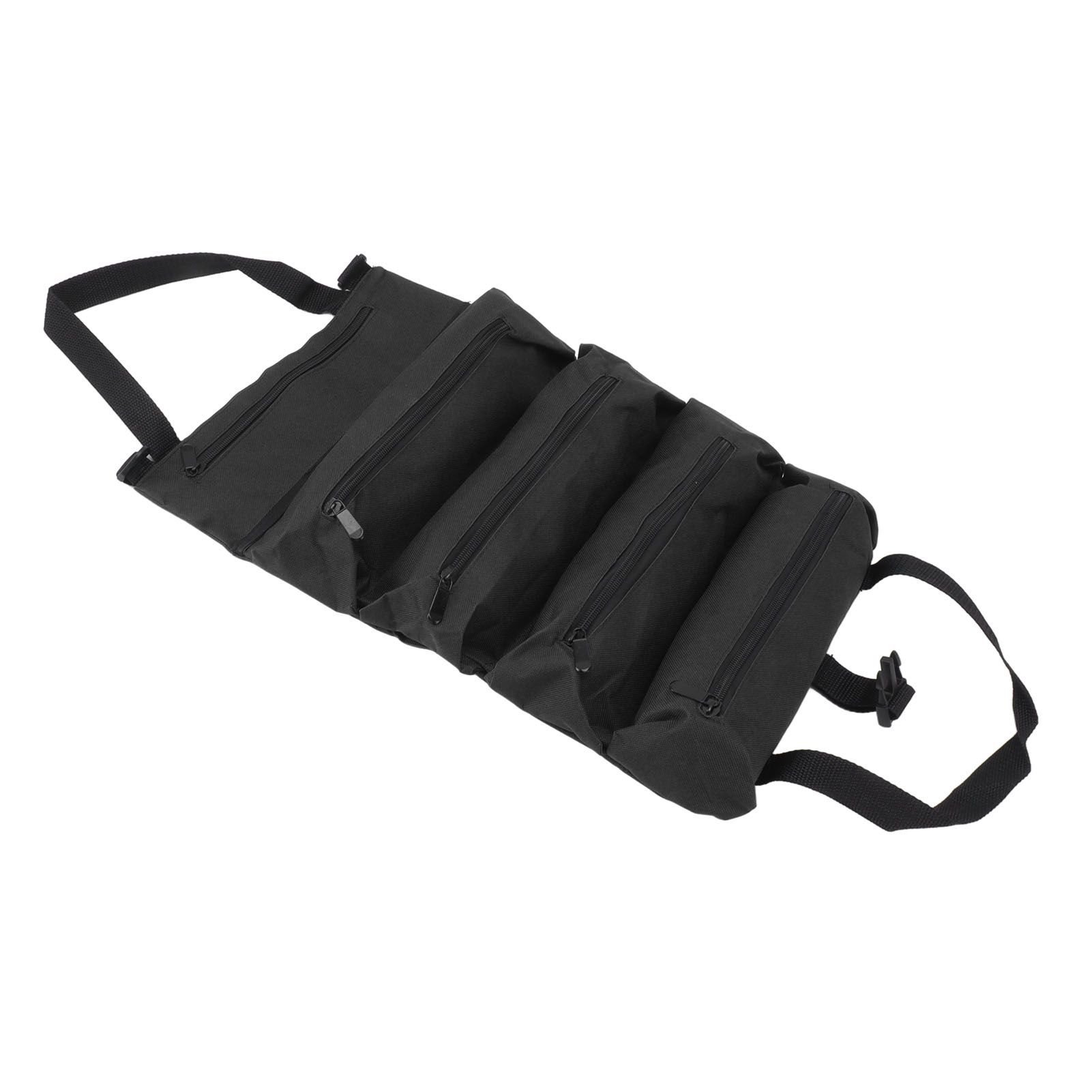 Roll Up Tool Bag 5 Zipper Pockets Portable Oxford Cloth Electricians Tool Bag view 4