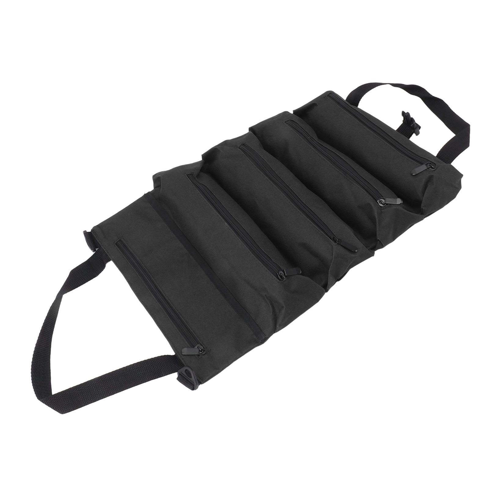 Roll Up Tool Bag 5 Zipper Pockets Portable Oxford Cloth Electricians Tool Bag view 5