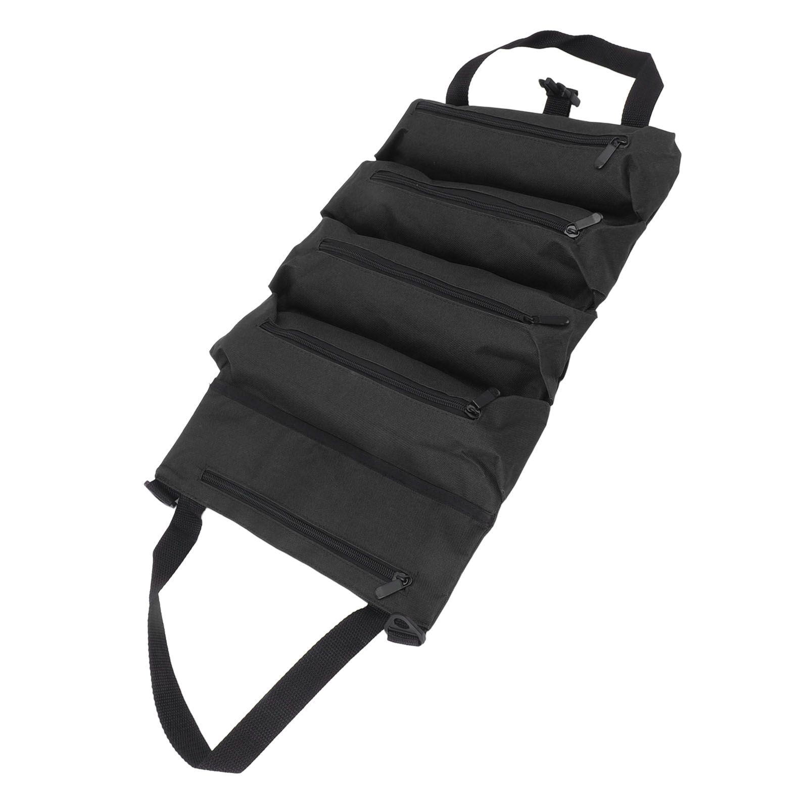 Roll Up Tool Bag 5 Zipper Pockets Portable Oxford Cloth Electricians Tool Bag view 10