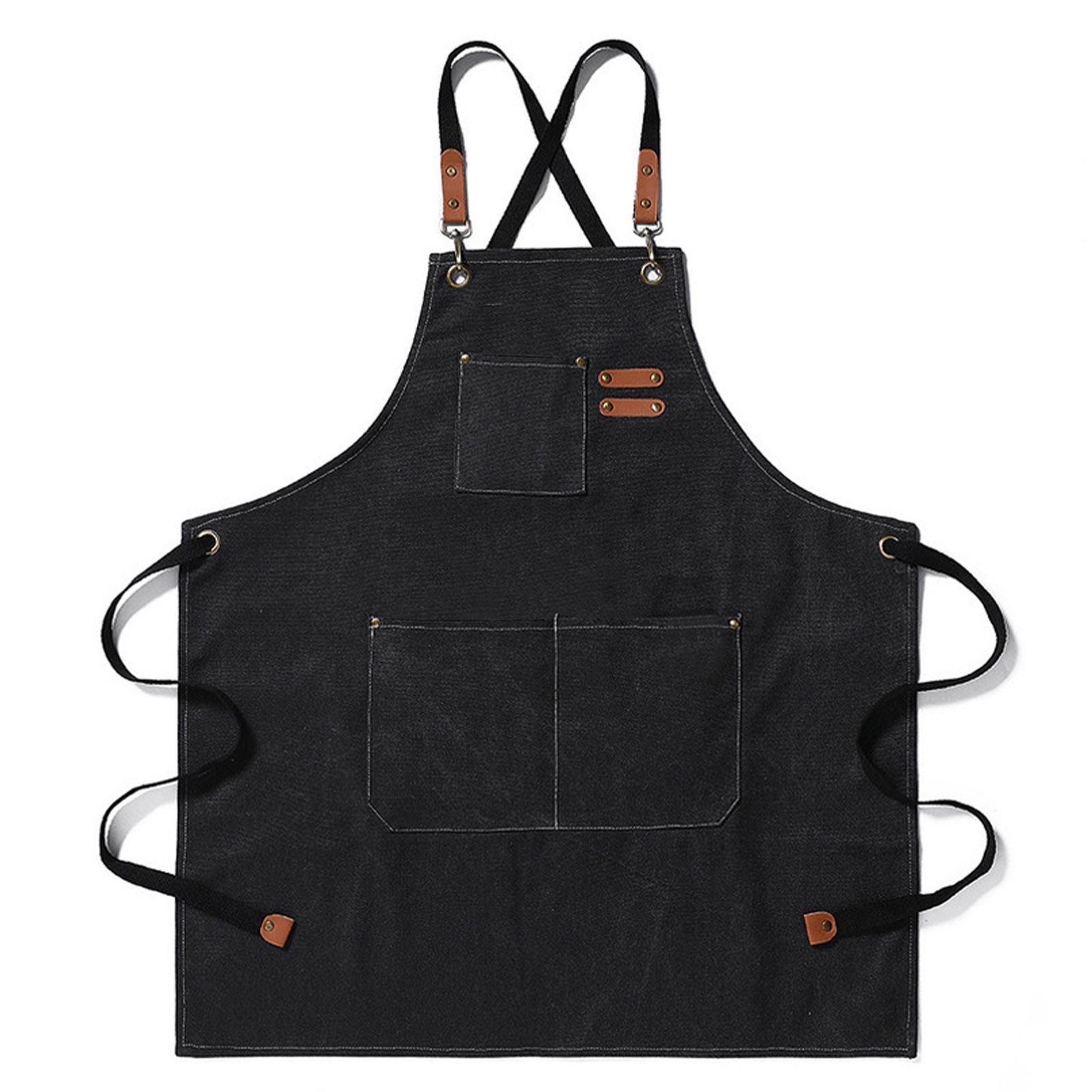 Work Apron Waterproof Breathable Adjustable Thickened Unisex Kitchen Apron