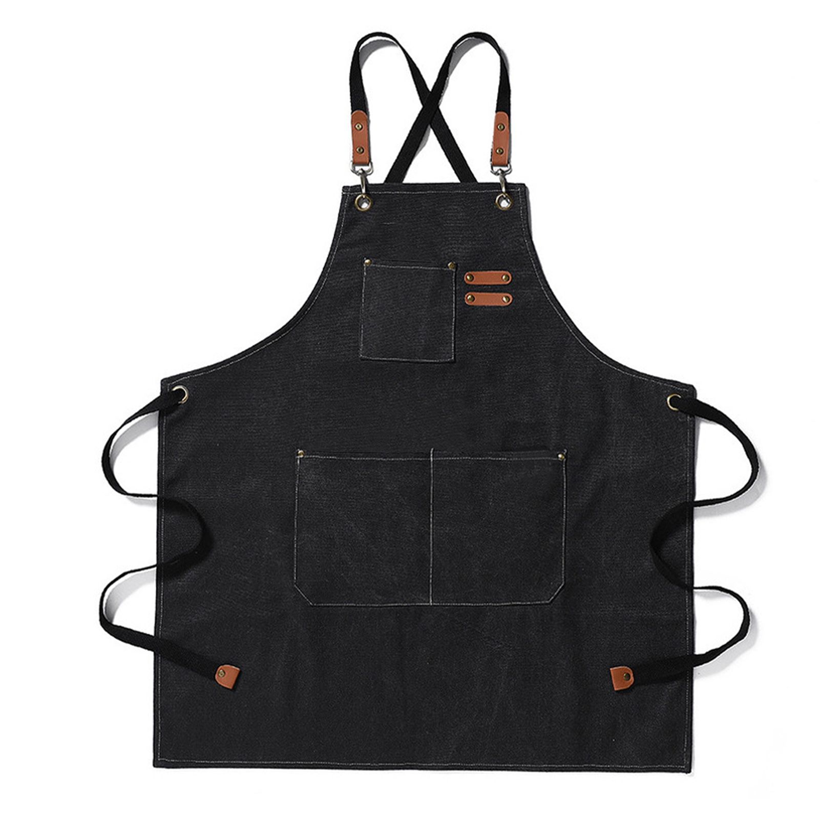 Work Apron Waterproof Breathable Adjustable Thickened Unisex Kitchen Apron view 2