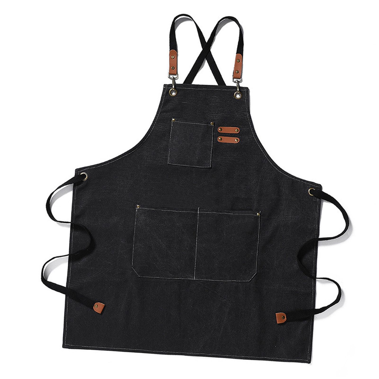 Work Apron Waterproof Breathable Adjustable Thickened Unisex Kitchen Apron view 3