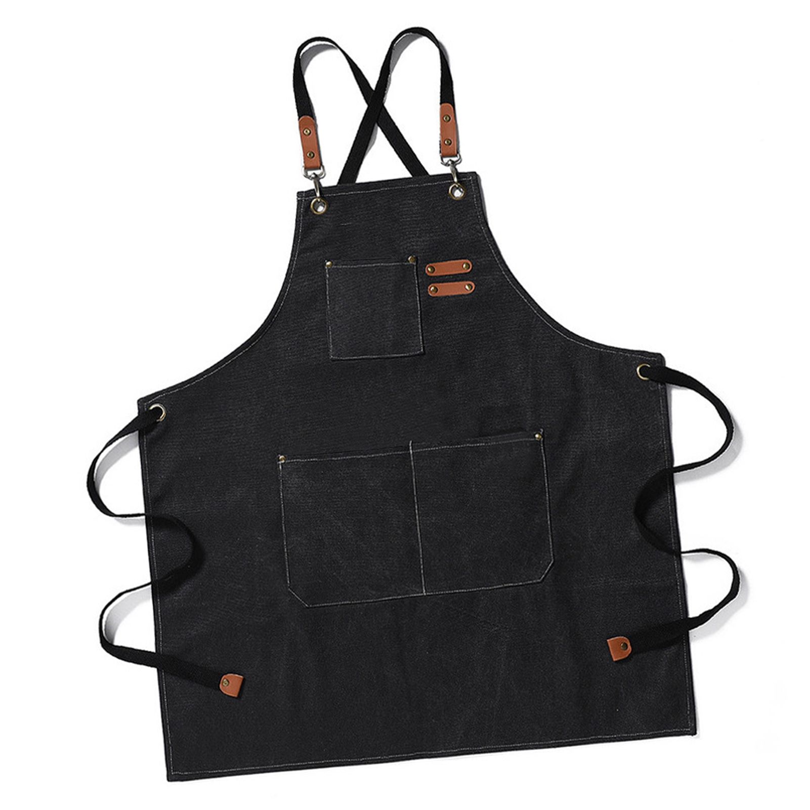 Work Apron Waterproof Breathable Adjustable Thickened Unisex Kitchen Apron view 4