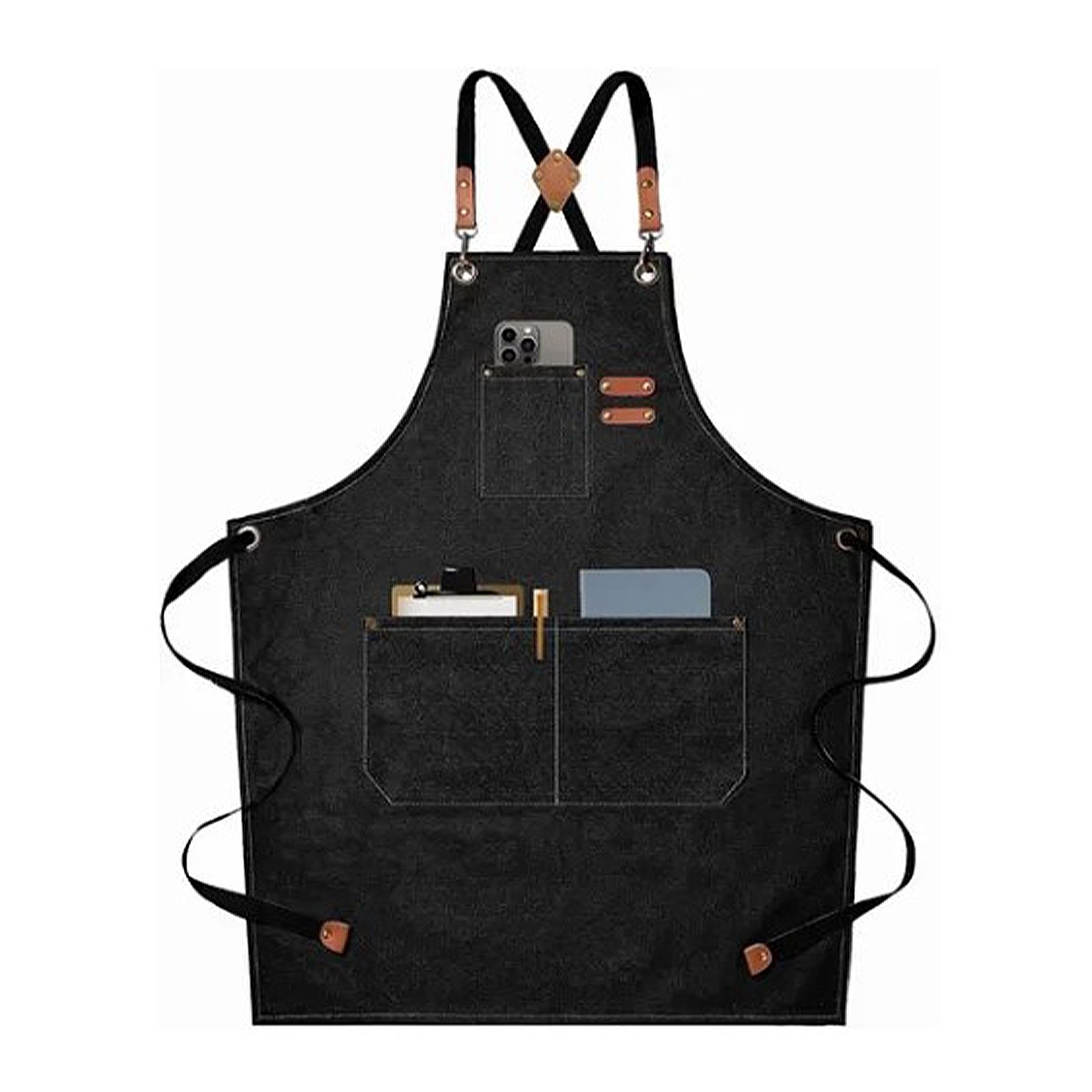 Work Apron Waterproof Breathable Adjustable Thickened Unisex Kitchen Apron view 5