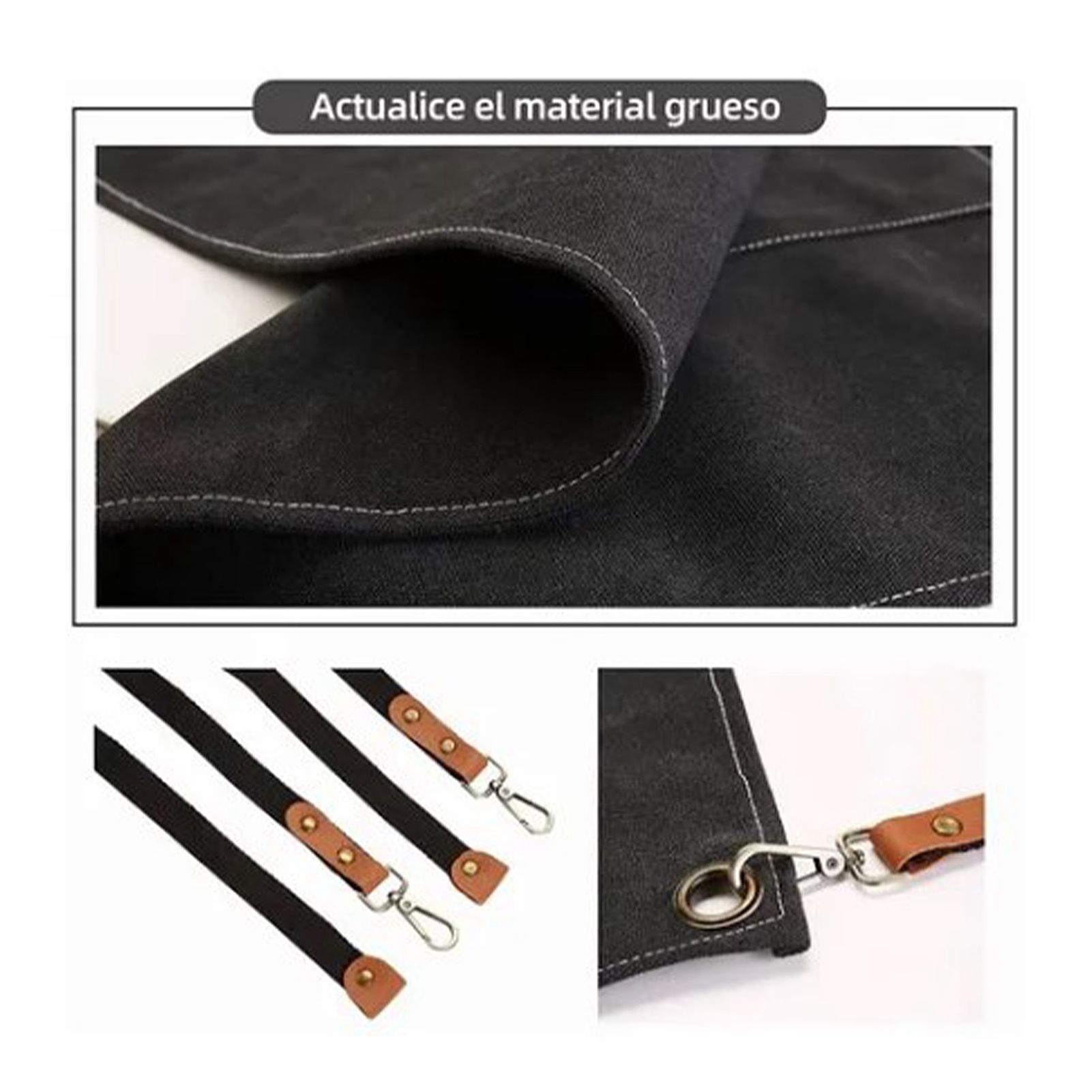 Work Apron Waterproof Breathable Adjustable Thickened Unisex Kitchen Apron view 12