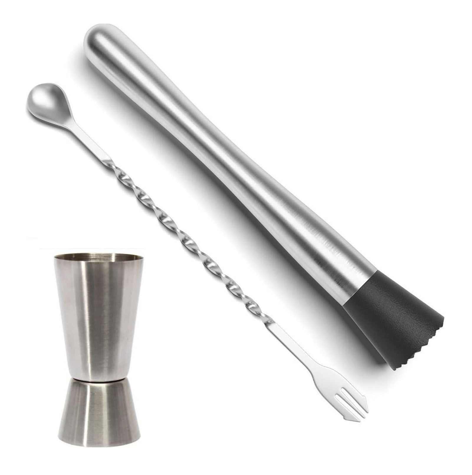 Stainless Steel Crushed Popsicle Mixing Stick Fruit Muddle Pestle Wine
