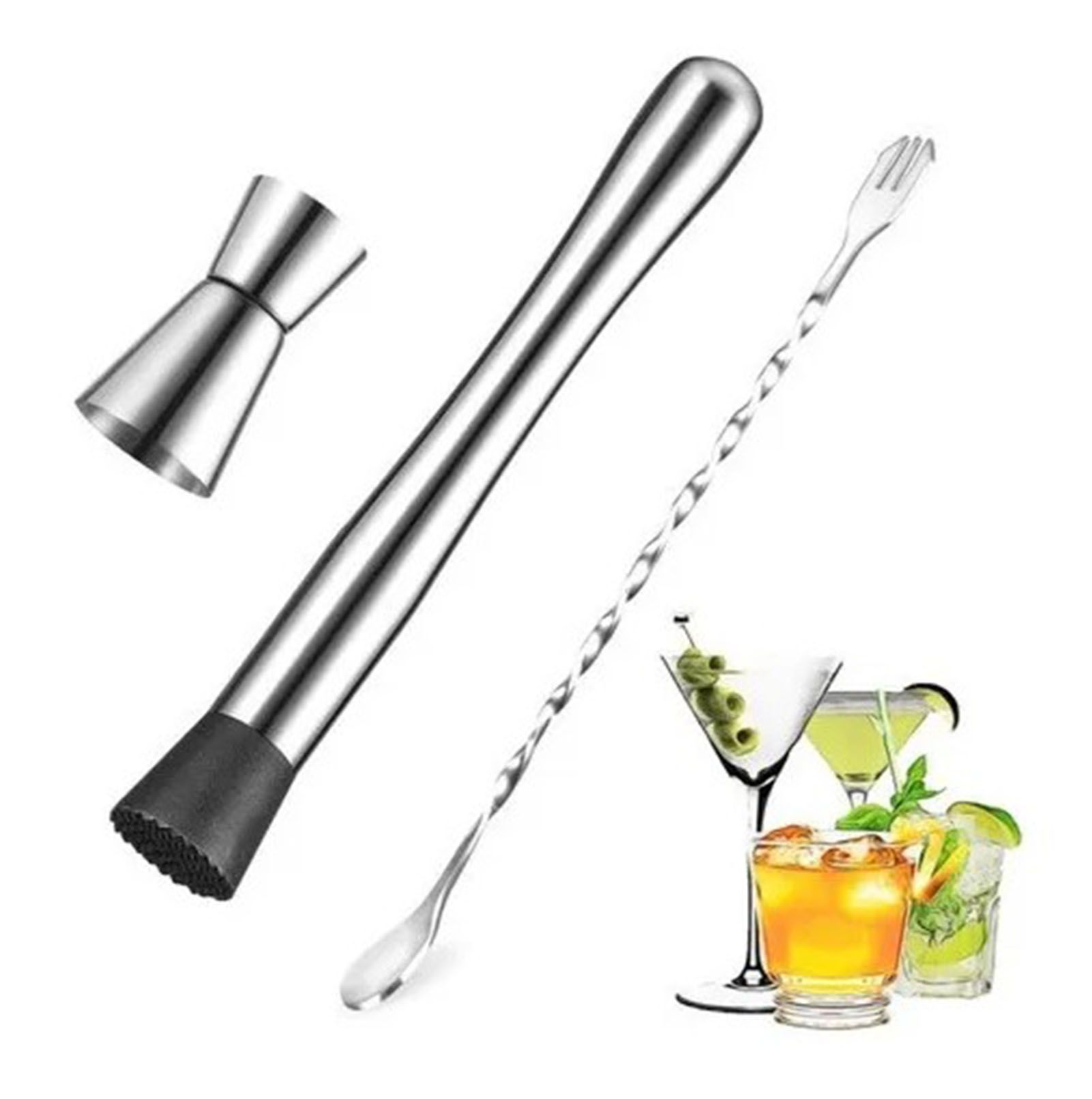 Stainless Steel Crushed Popsicle Mixing Stick Fruit Muddle Pestle Wine view 5