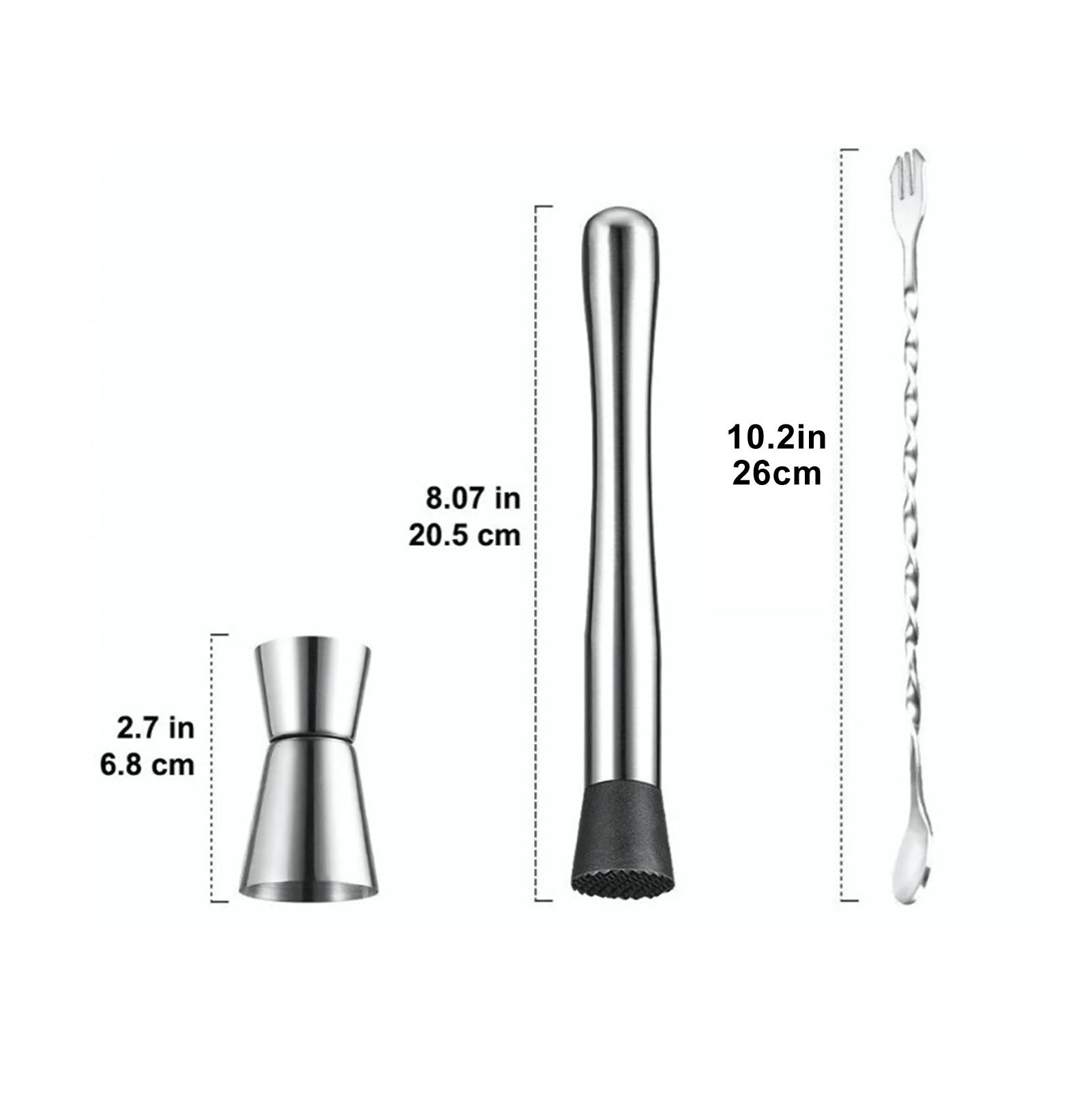 Stainless Steel Crushed Popsicle Mixing Stick Fruit Muddle Pestle Wine view 10