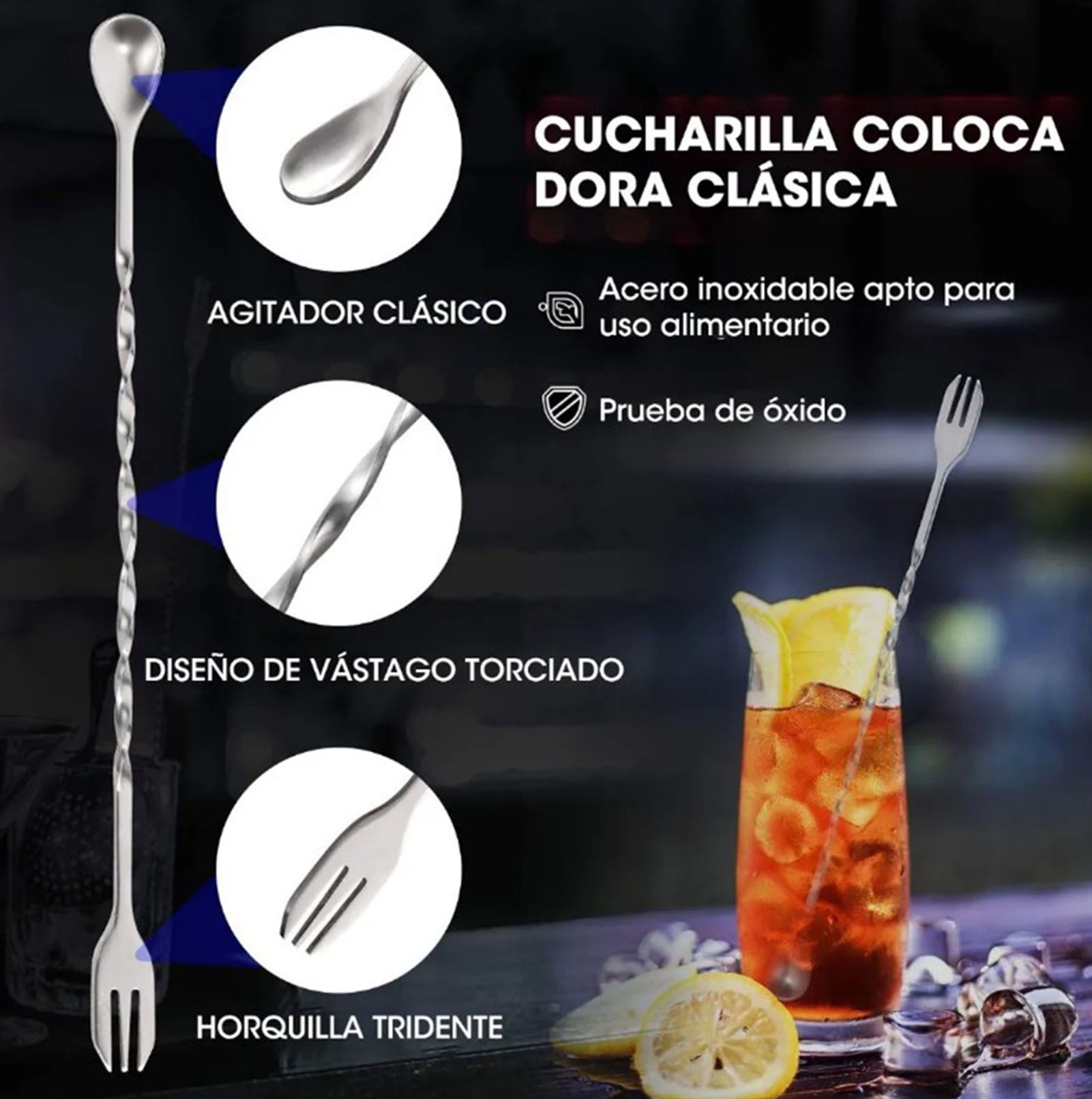 Stainless Steel Crushed Popsicle Mixing Stick Fruit Muddle Pestle Wine view 11
