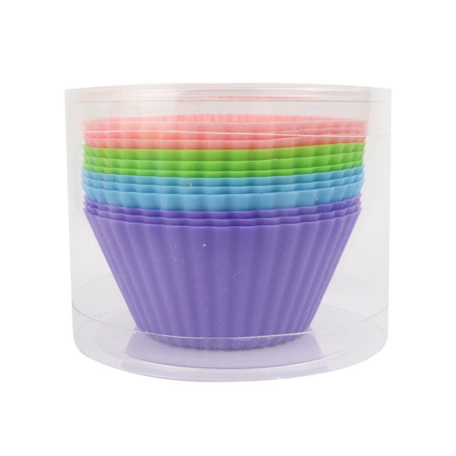 12pcs Silicone Baking Cups High Temperature Resistant Food Grade Silicone view 2
