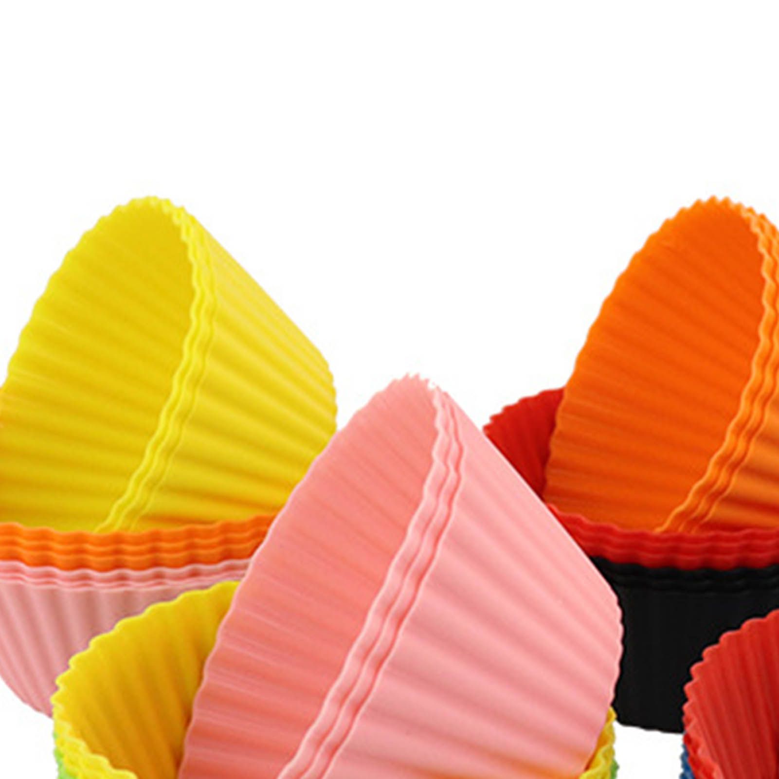 12pcs Silicone Baking Cups High Temperature Resistant Food Grade Silicone view 7