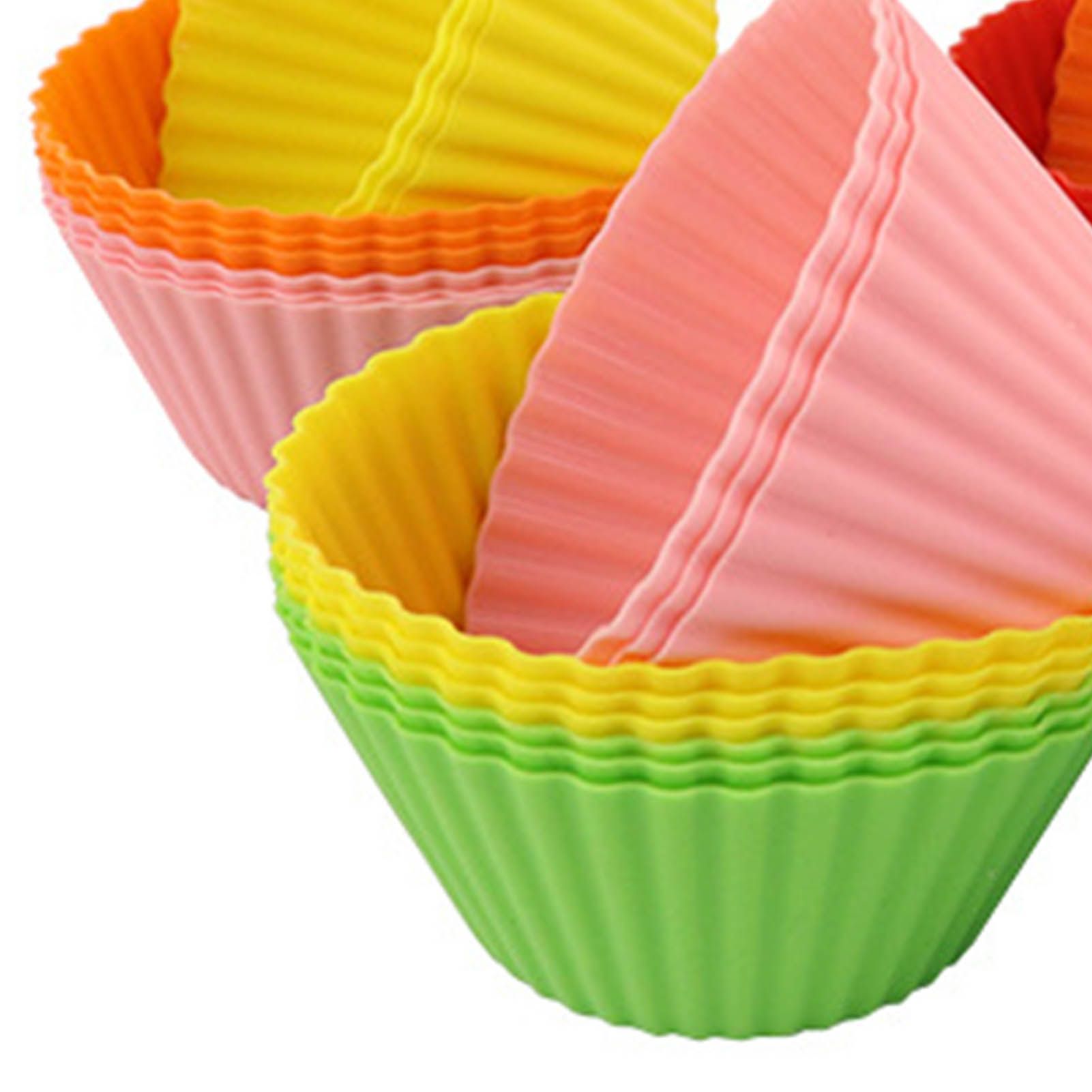 12pcs Silicone Baking Cups High Temperature Resistant Food Grade Silicone view 9