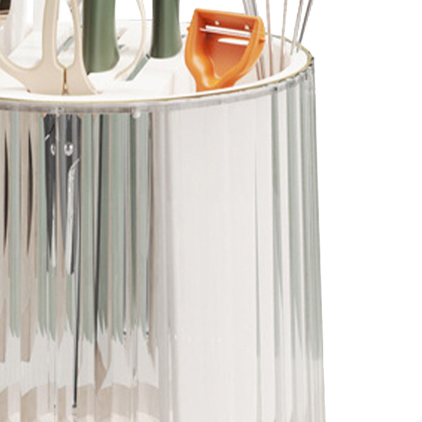 Kitchen Knife Utensil Holder Rotating Knife Block Holder with Scissors Slot view 9