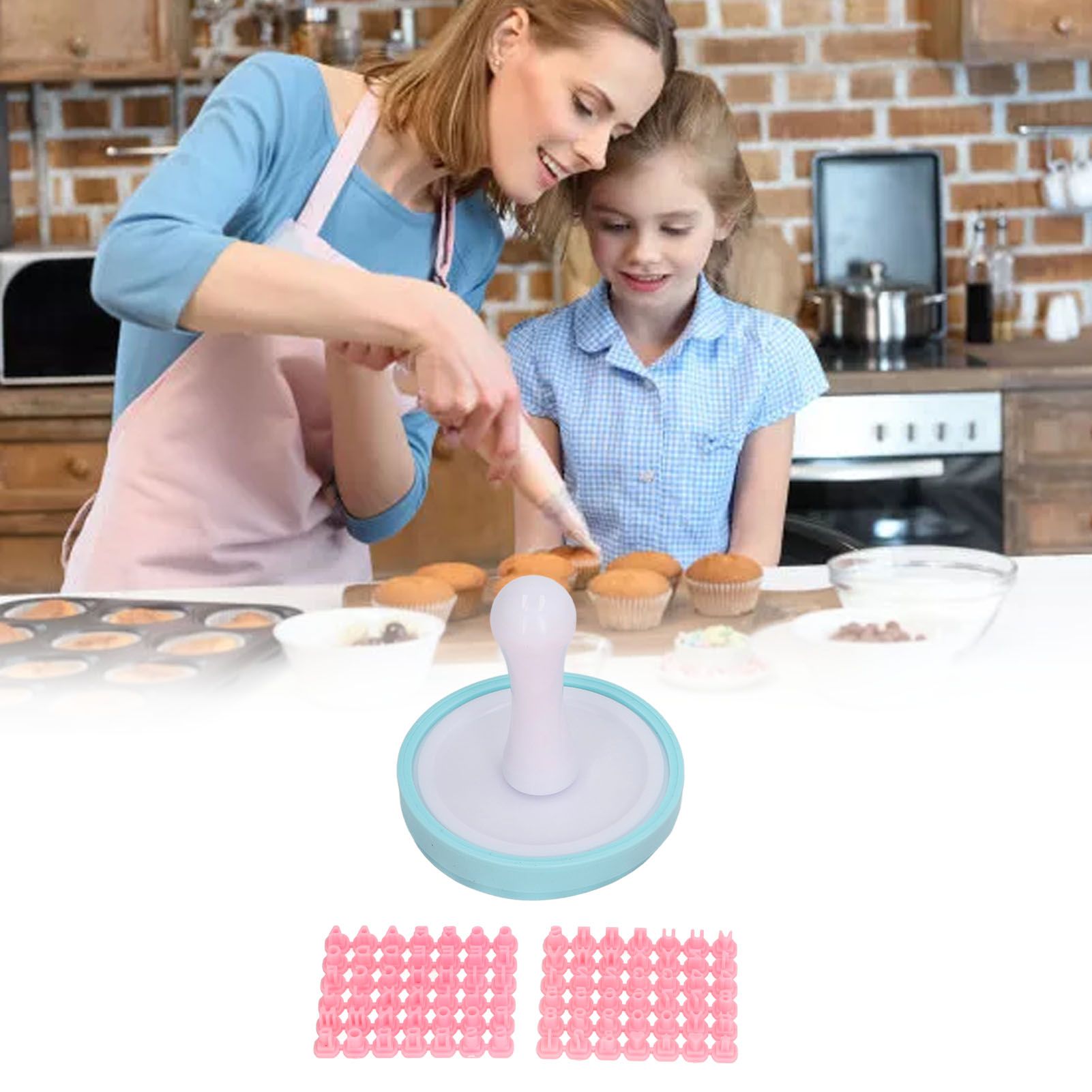 Letter Cookie Stamps Safe Flexible Alphabet Shape DIY Biscuit Cake Mold for view 11
